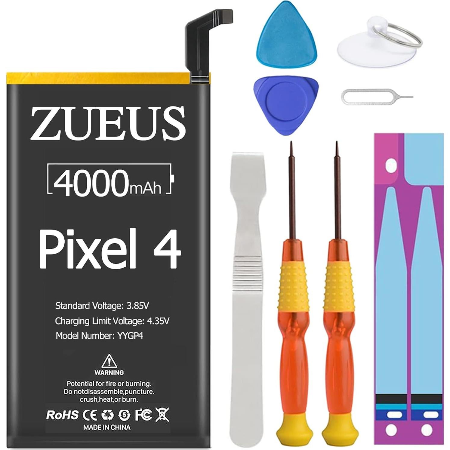 Batería Reemplazo Google Pixel 4 4000mAh Li-Polímero con Kit