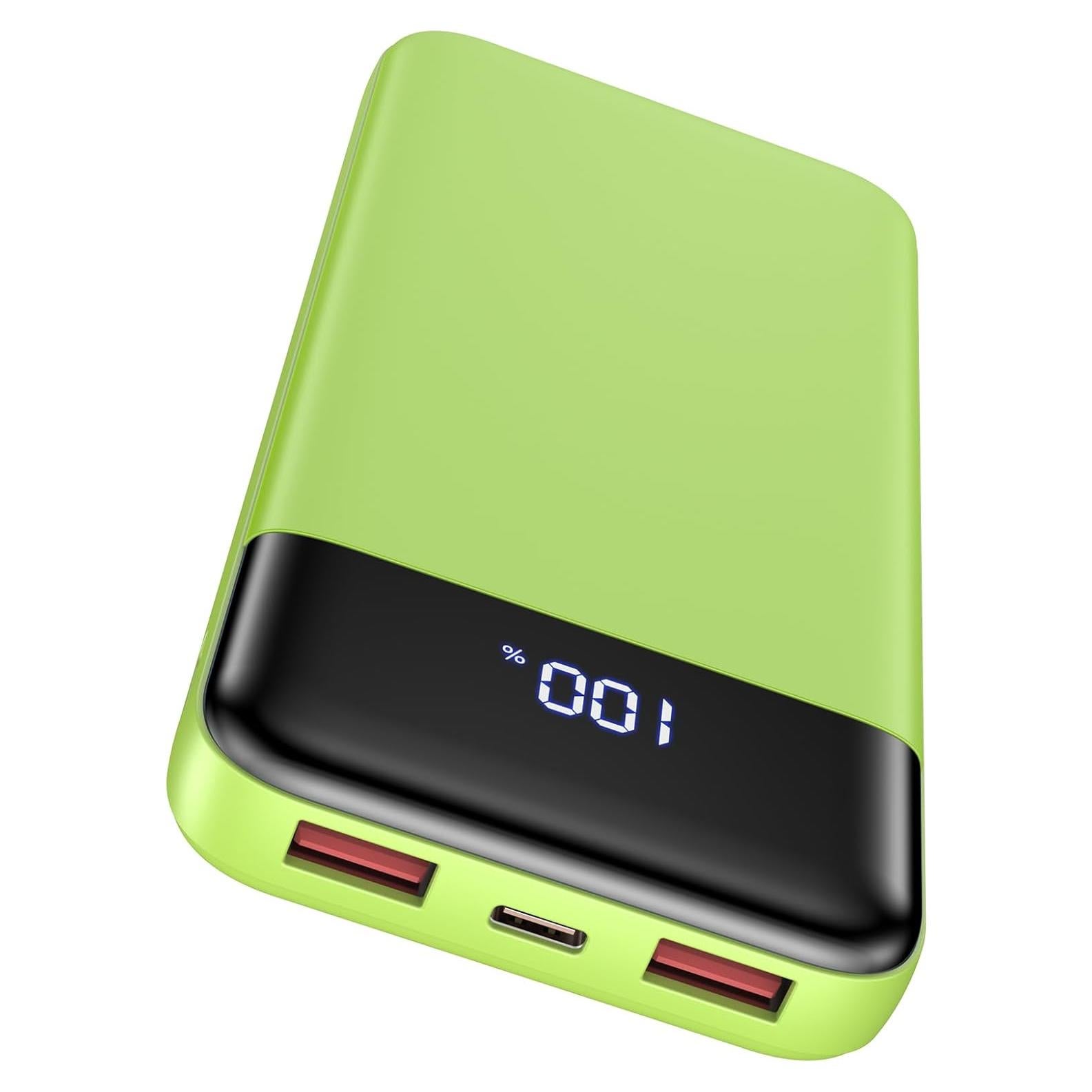 Cargador Portátil 10000mAh Slim Power Bank 22.5W Verde