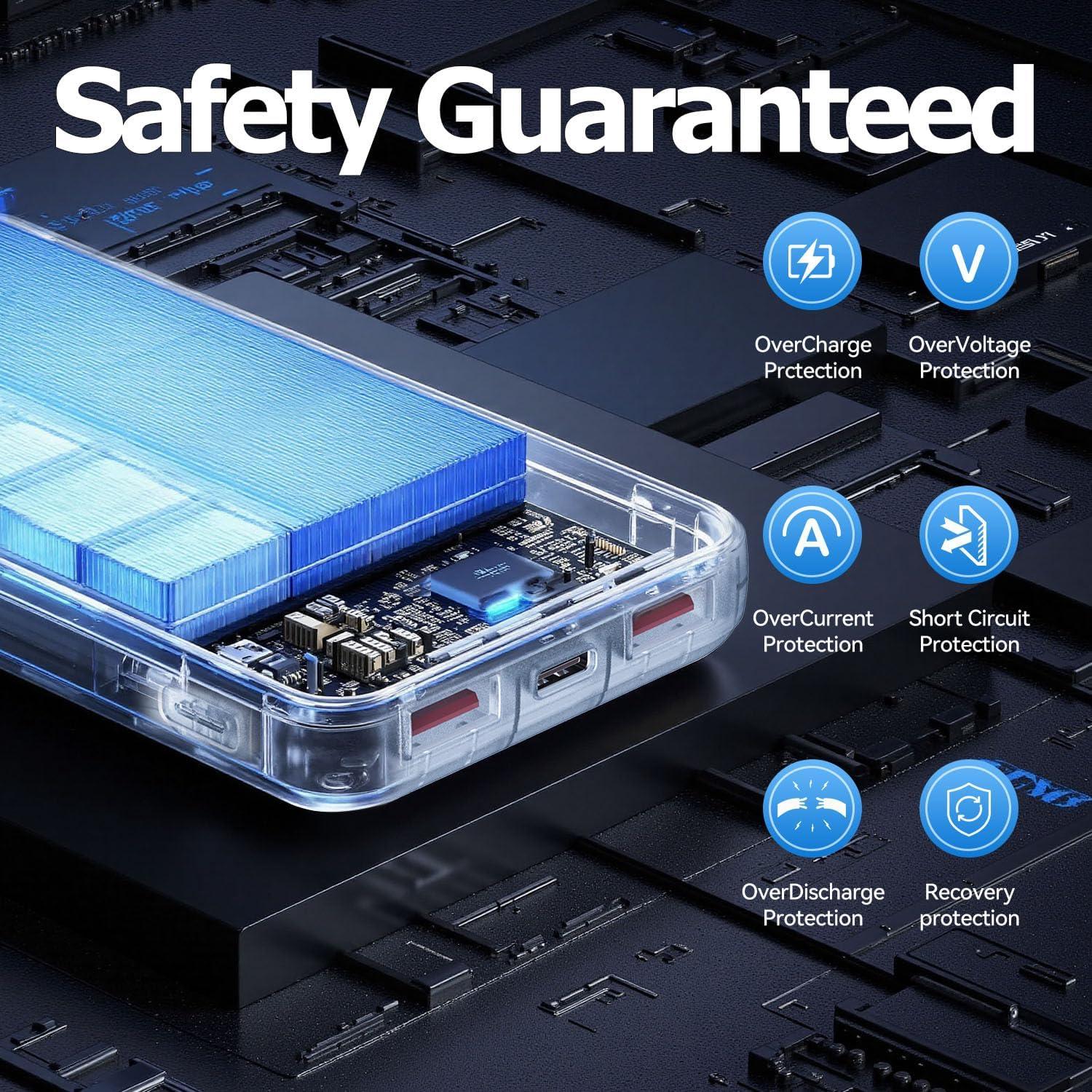 Cargador Portátil 10000mAh Slim Power Bank 22.5W Verde