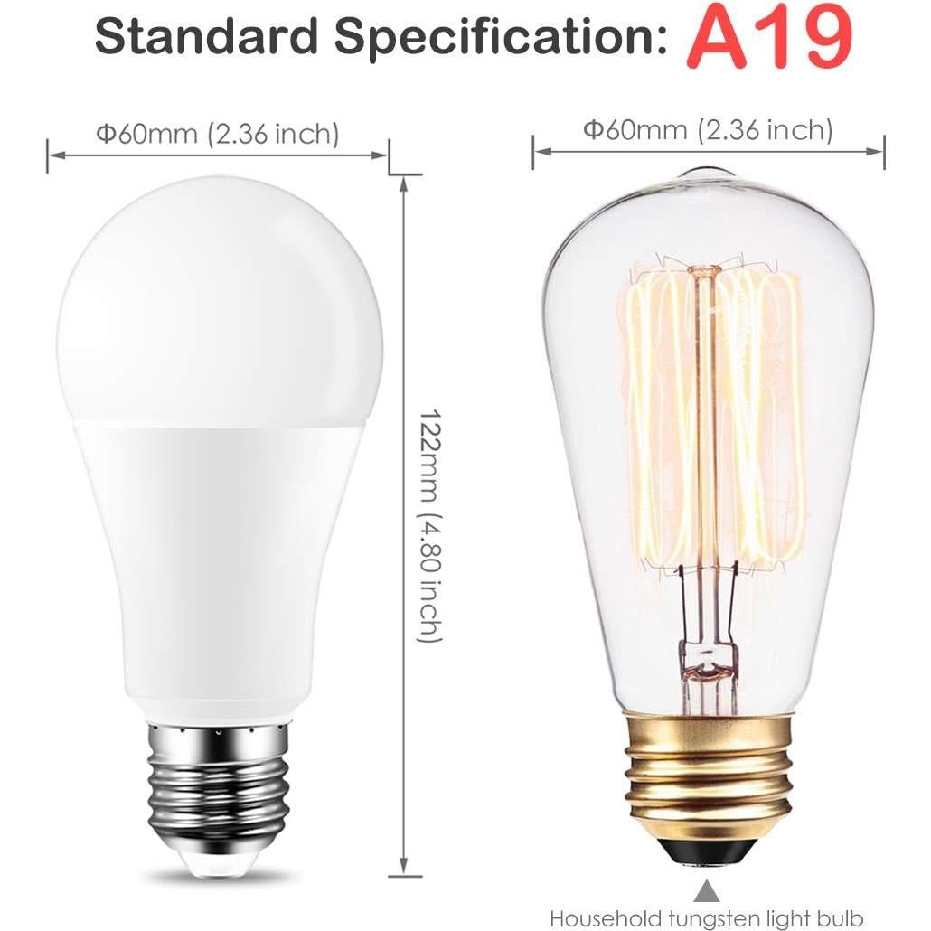 Bombillas LED RGB 10W 1200lm Control Remoto Paquete de 4