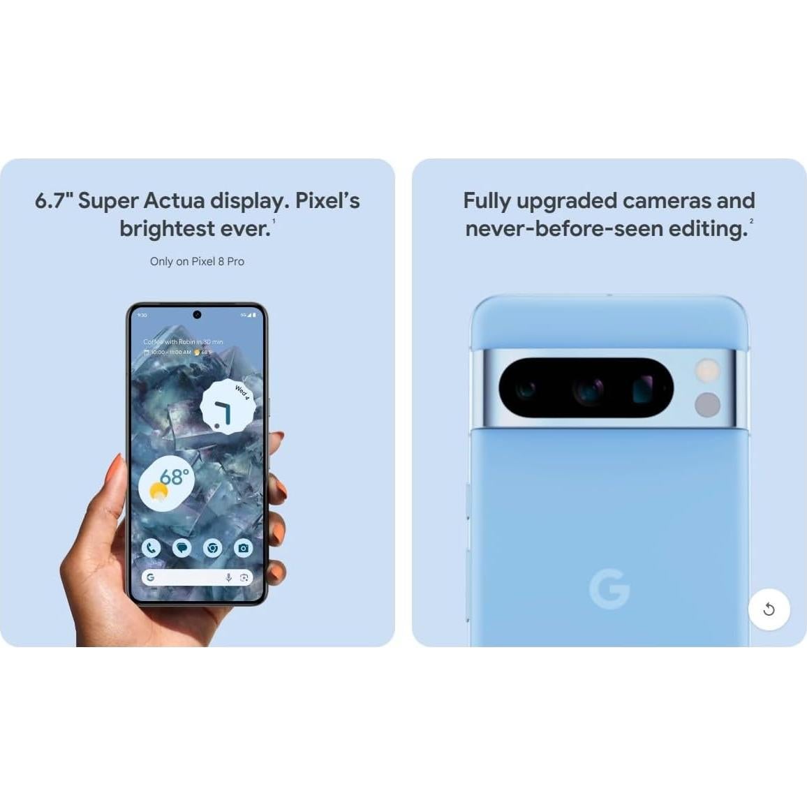 Smartphone Google Pixel 8 Pro 128GB Obsidiana Desbloqueado