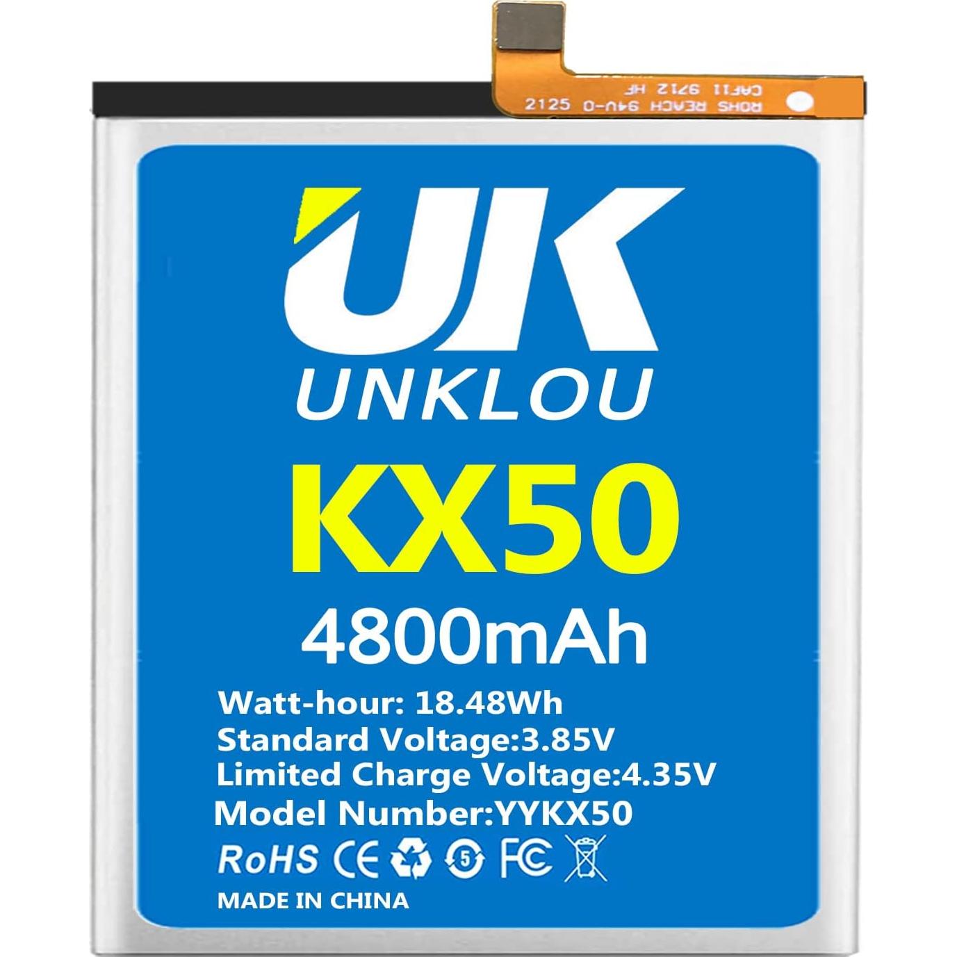 Batería de Reemplazo UNKLOU 4800mAh para Moto G Stylus 2020