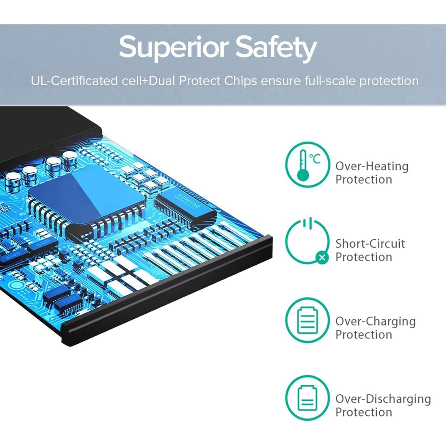 Batería de Reemplazo UNKLOU 4800mAh para Moto G Stylus 2020