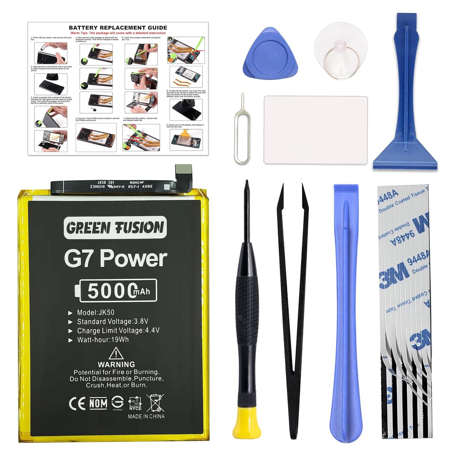 Batería Verde Fusión para Moto G7 Power y G Power 2021