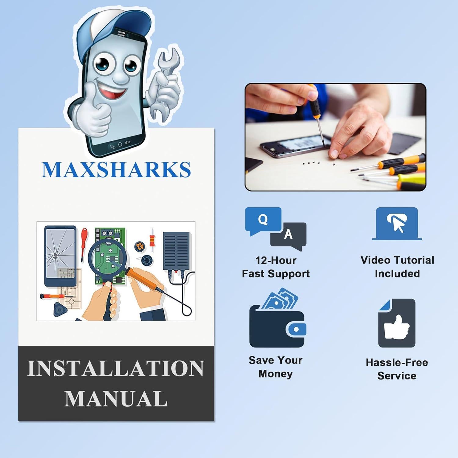 Batería de Reemplazo Li-ion MAXSHARKS para Moto G Stylus 2020