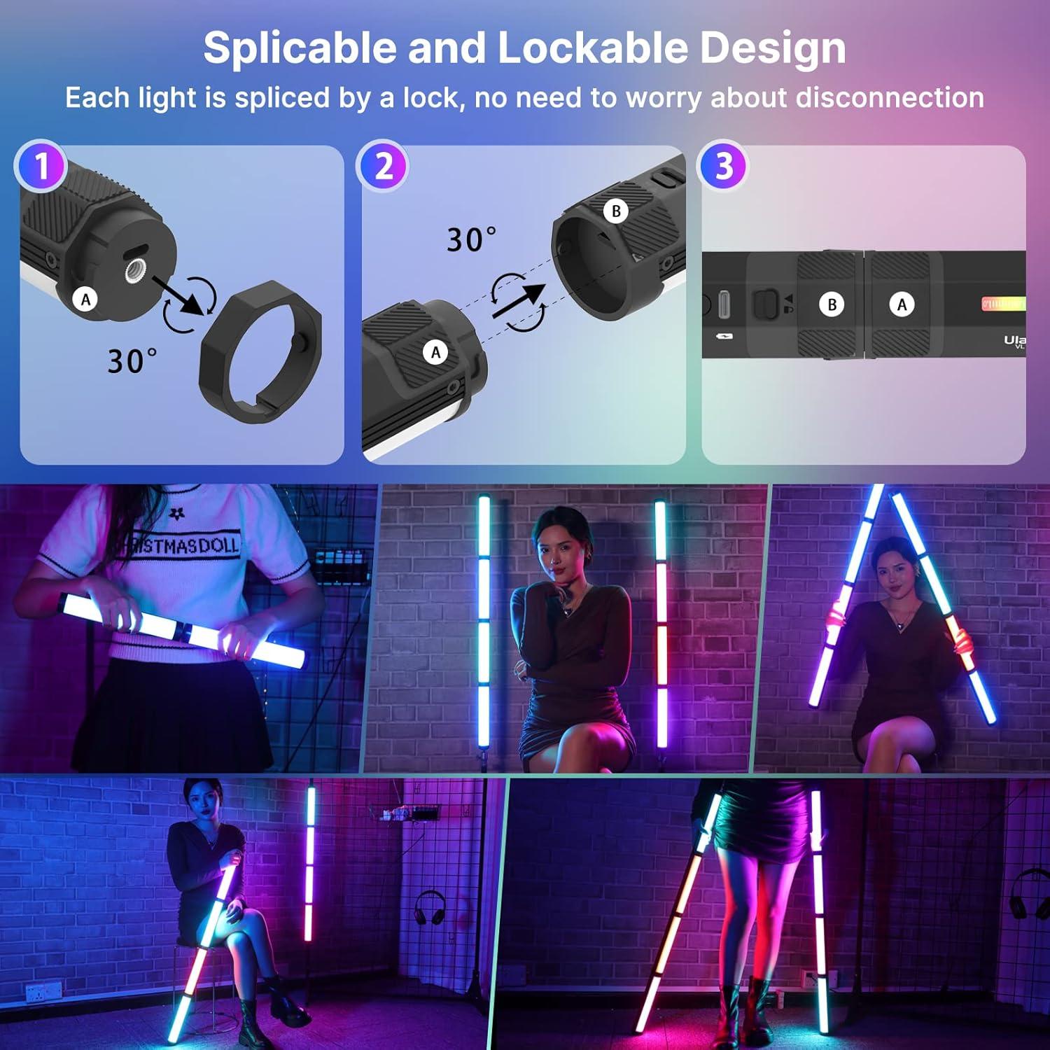 ULANZI VL110 Barra de Luz LED RGB Portátil 2500-9000K