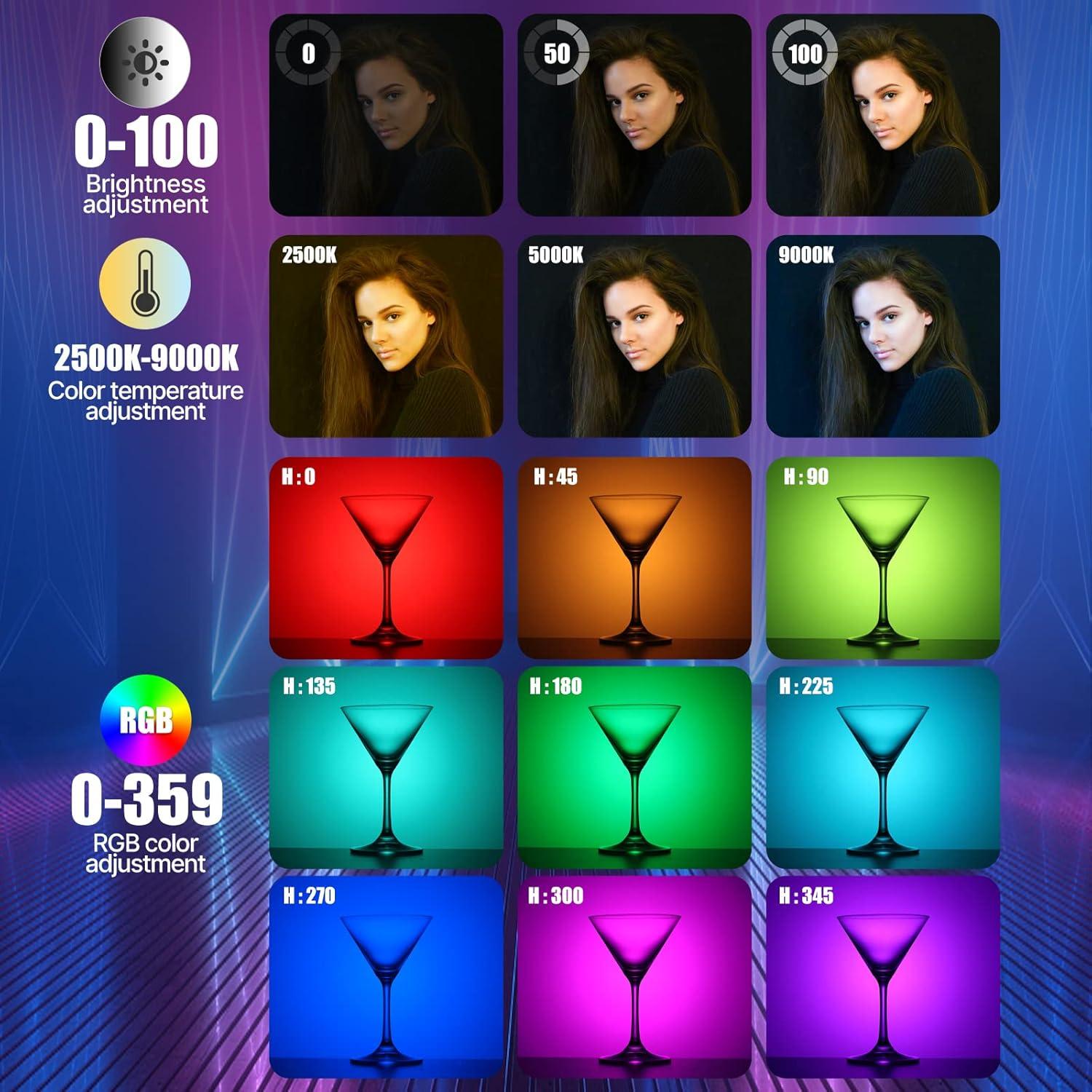 ULANZI VL110 Barra de Luz LED RGB Portátil 2500-9000K