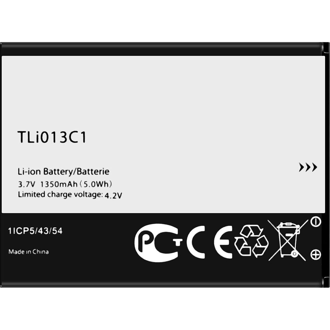 Batería de Reemplazo DDONG para Alcatel Go Flip 4044L 1350mAh