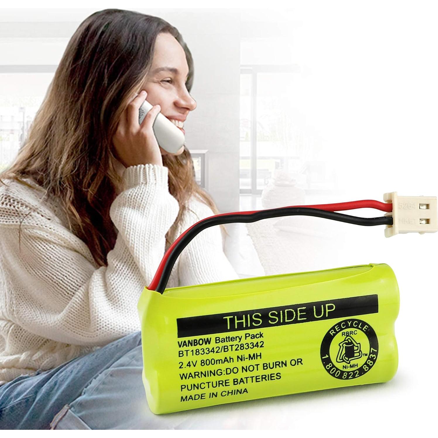 Baterías Ni-MH VANBOW BT183342 2.4V 800mAh Paquete 3