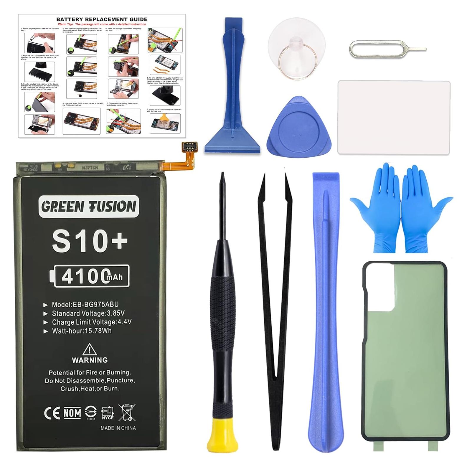 Batería de Reemplazo Green Fusion para Samsung Galaxy S10 Plus