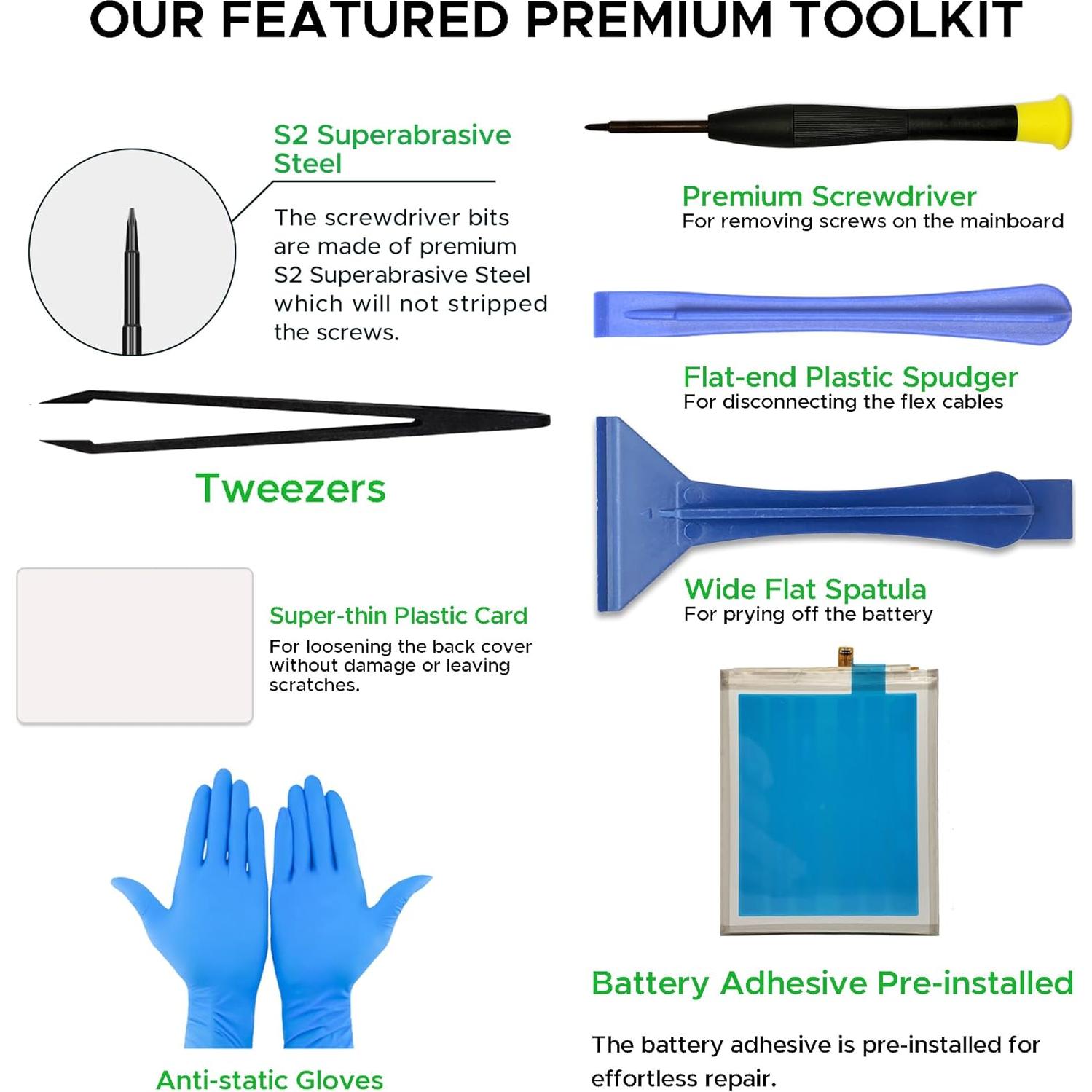 Batería de Reemplazo Green Fusion para Samsung Galaxy S10 Plus