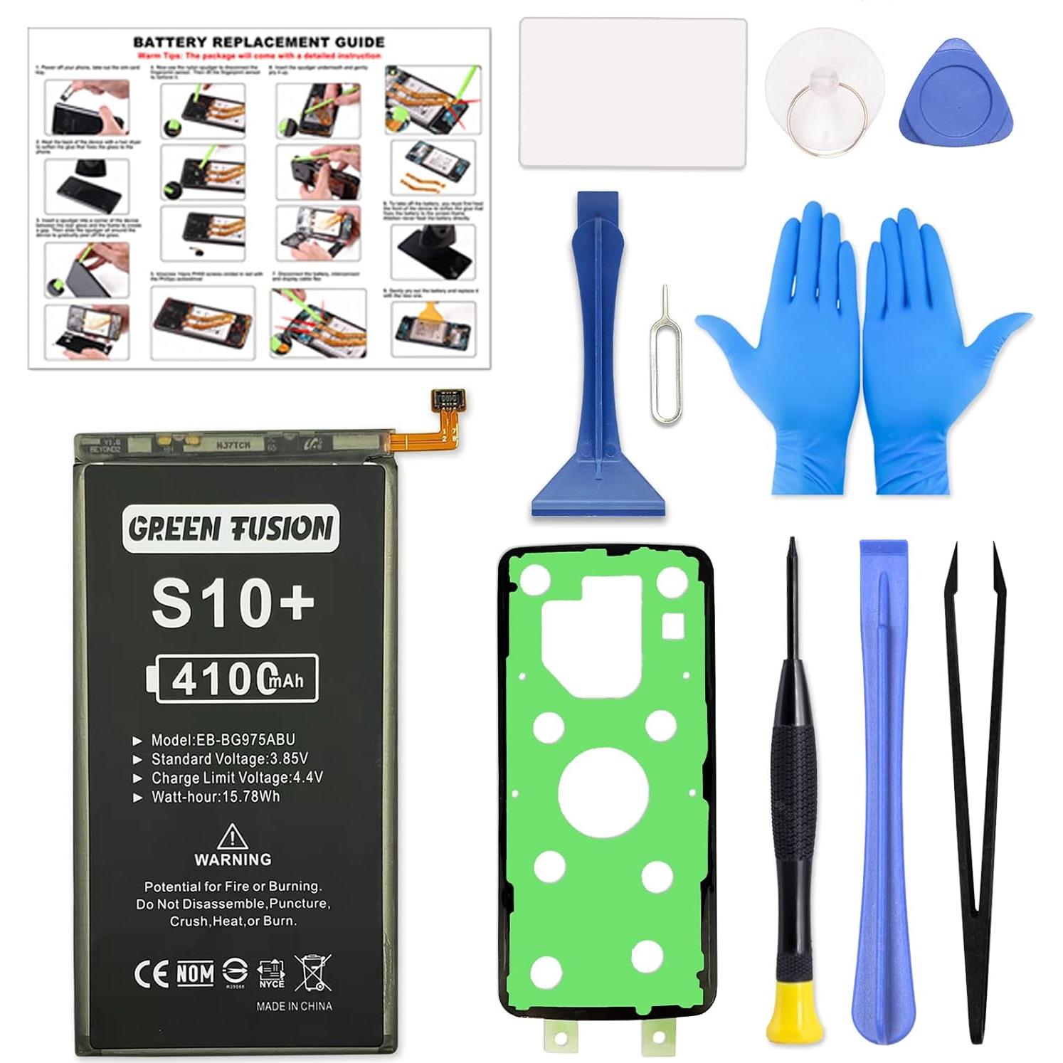 Batería de Reemplazo Green Fusion para Samsung Galaxy S10 Plus