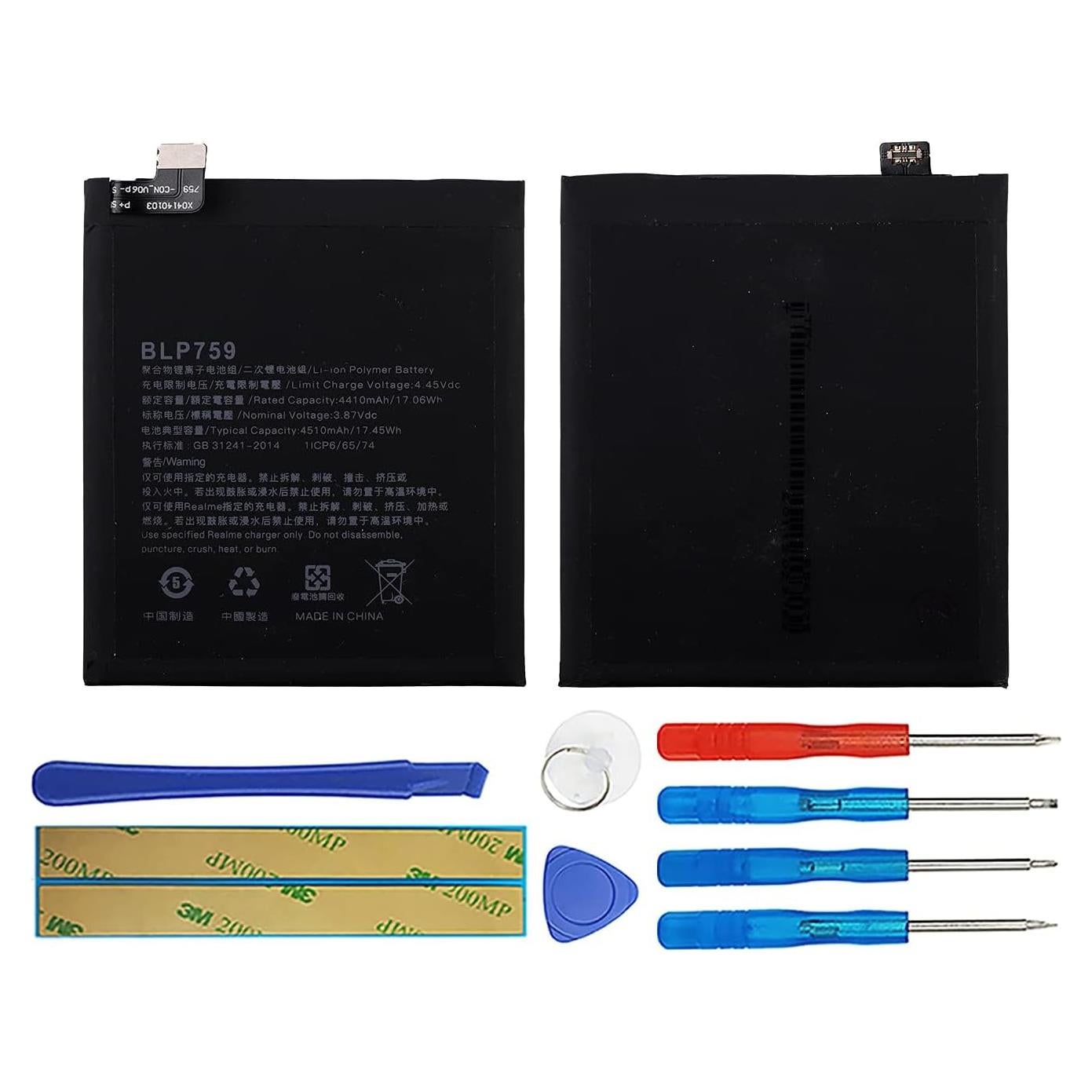 Batería Duotipa BLP759 4410mAh para Oneplus 8 Pro con Herramientas