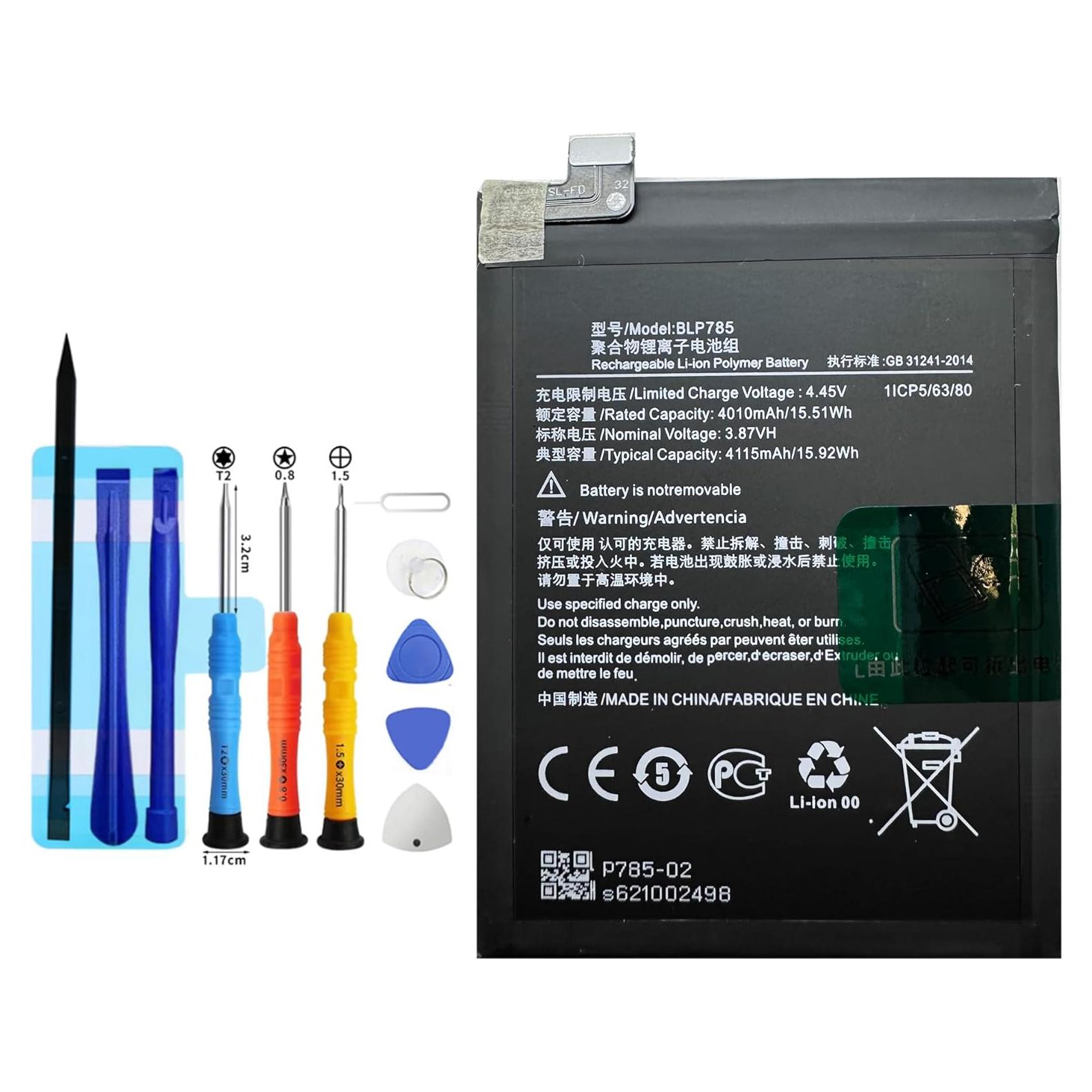 Batería de Reemplazo BLP785 OnePlus Nord 1+ Nord 4115mAh