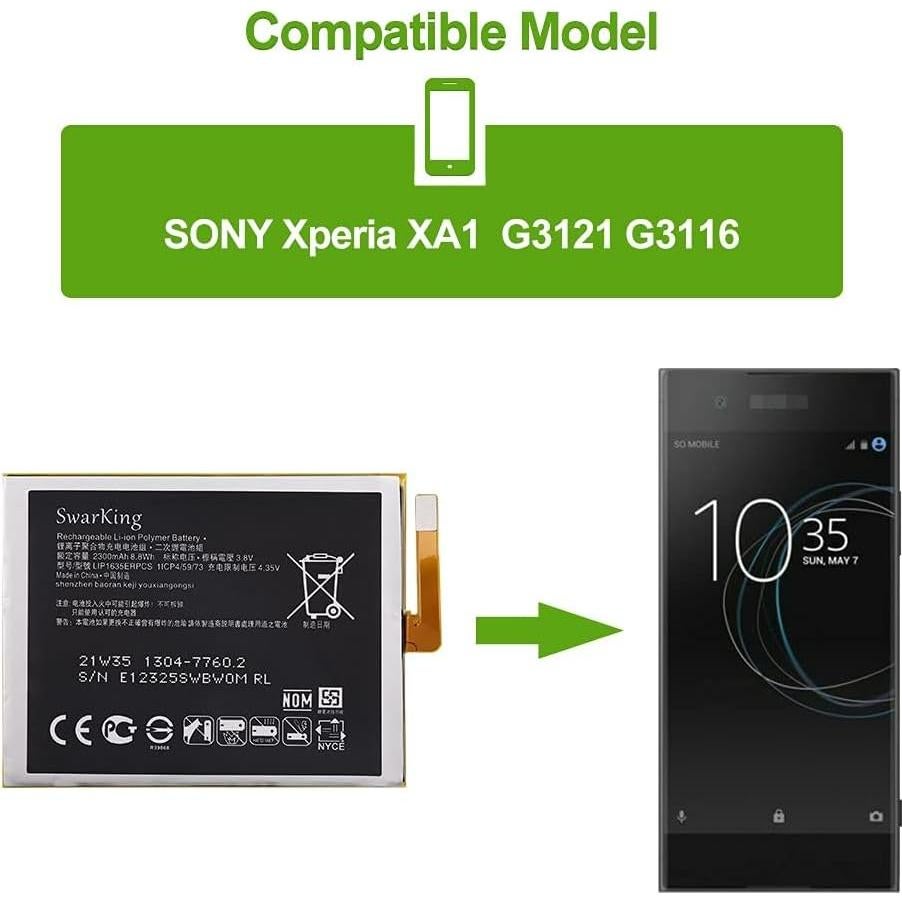 Batería de Reemplazo Sony Xperia XA1 LIP1635ERPC + Kit Herramientas