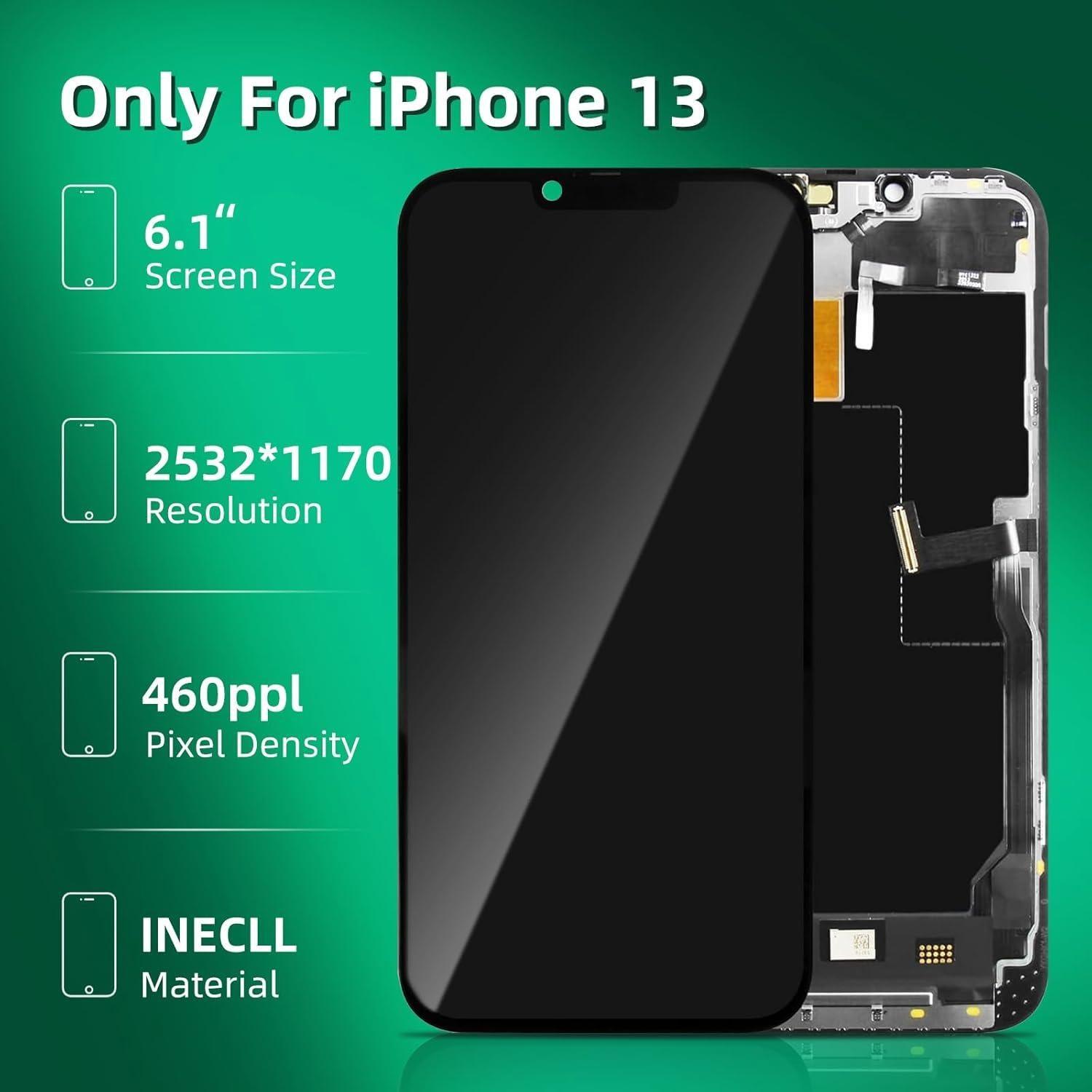 Reemplazo Pantalla LCD iPhone 13 6.1" ZoongXingY con Herramientas