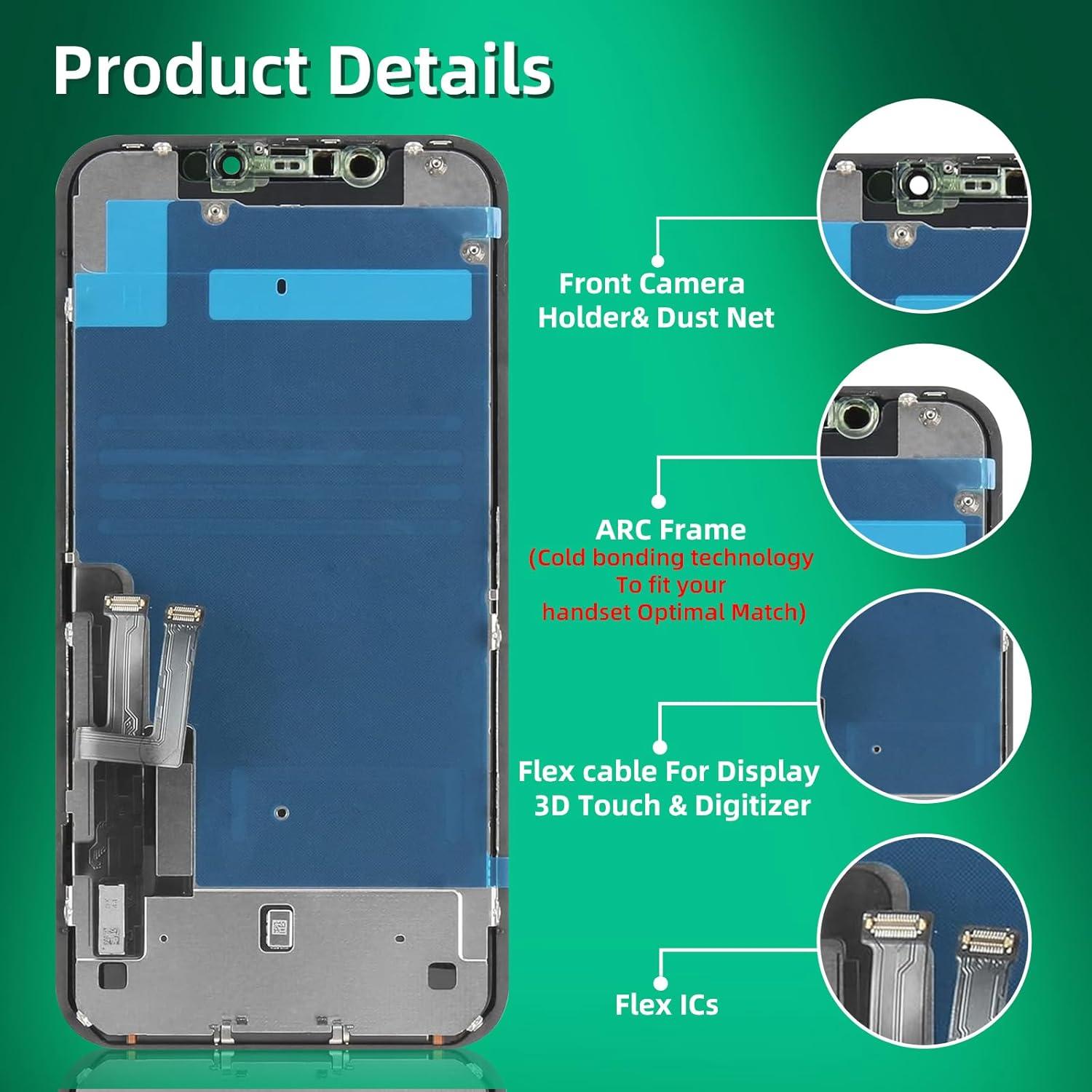 Reemplazo Pantalla LCD iPhone 13 6.1" ZoongXingY con Herramientas