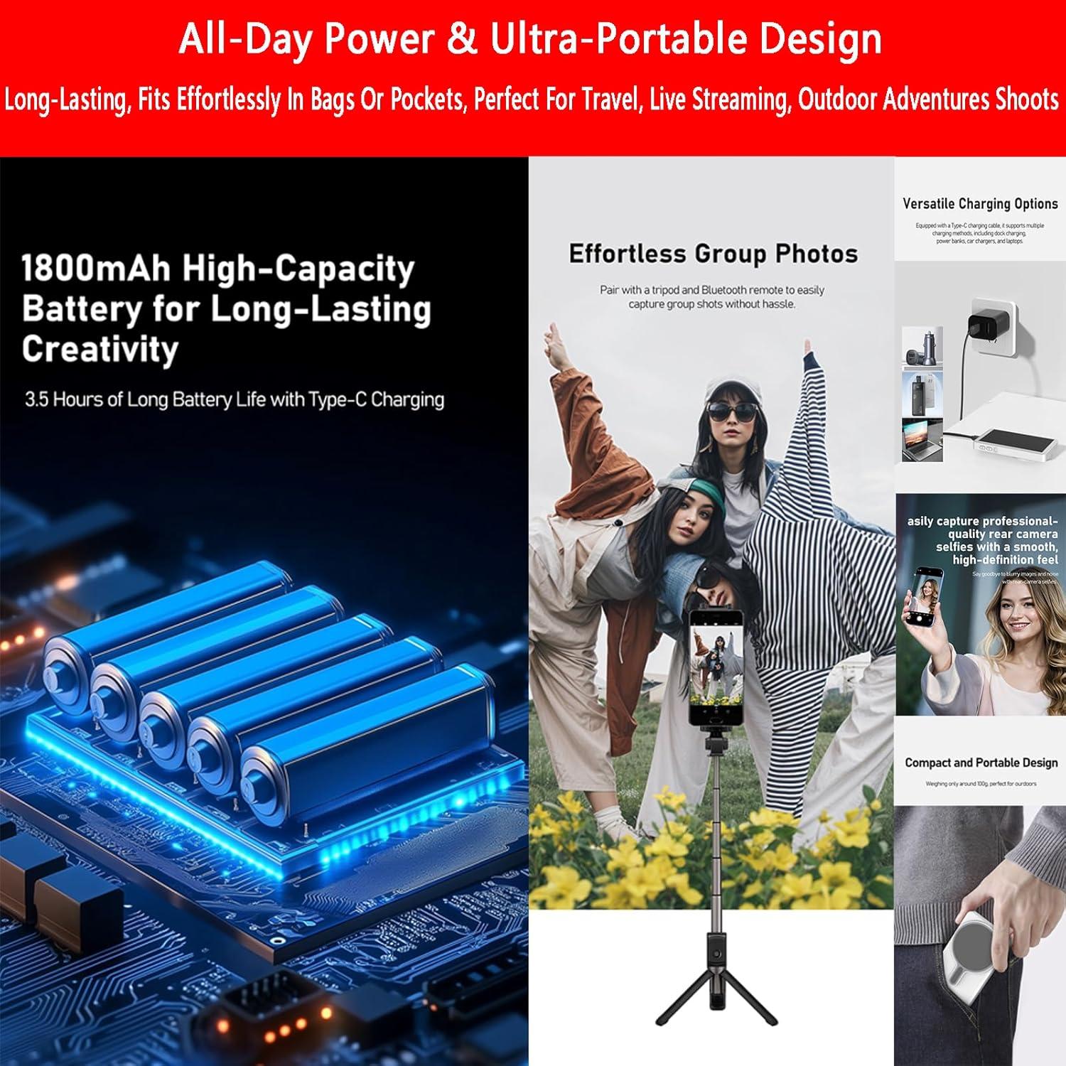 Monitor de Vlog Selfie Inalámbrico Kimlong 4" HD Magnético