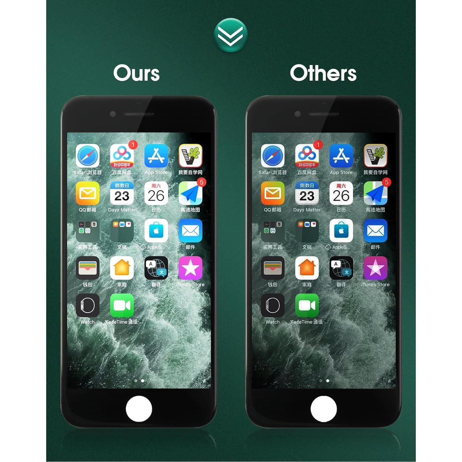 Reemplazo Pantalla Táctil LCD SRJTEK para iPhone SE 2022 Negro