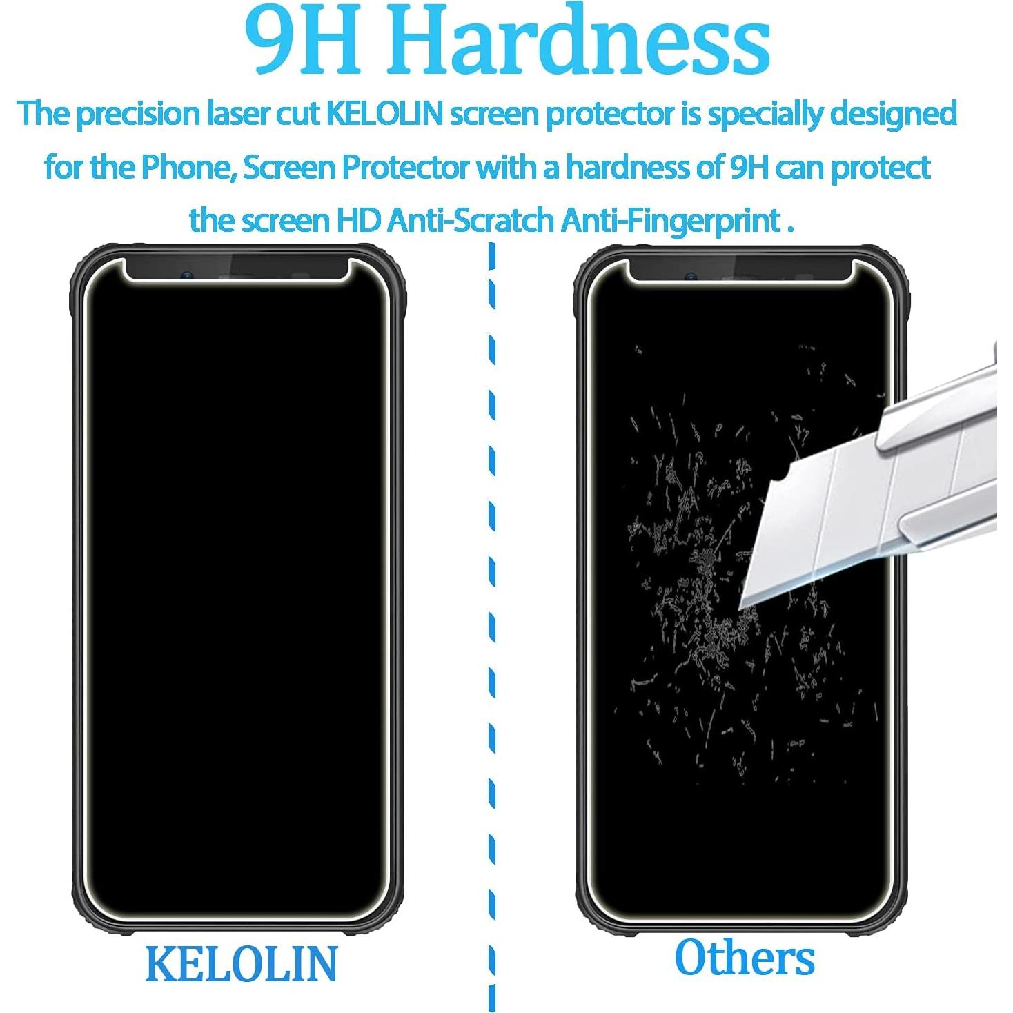 Protector de Pantalla Vidrio Templado KELOLIN para Blackview BV5500 Plus