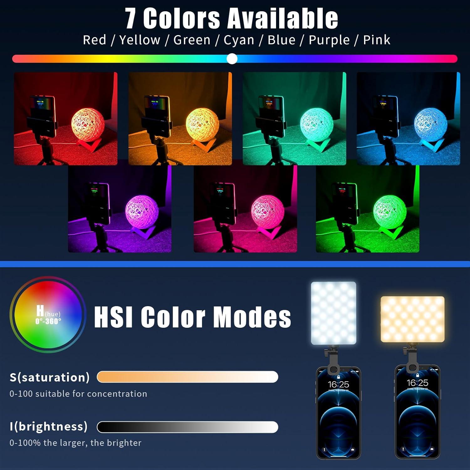Luz Selfie RGB Youlisn 90 LED Regulable 2500K-8500K