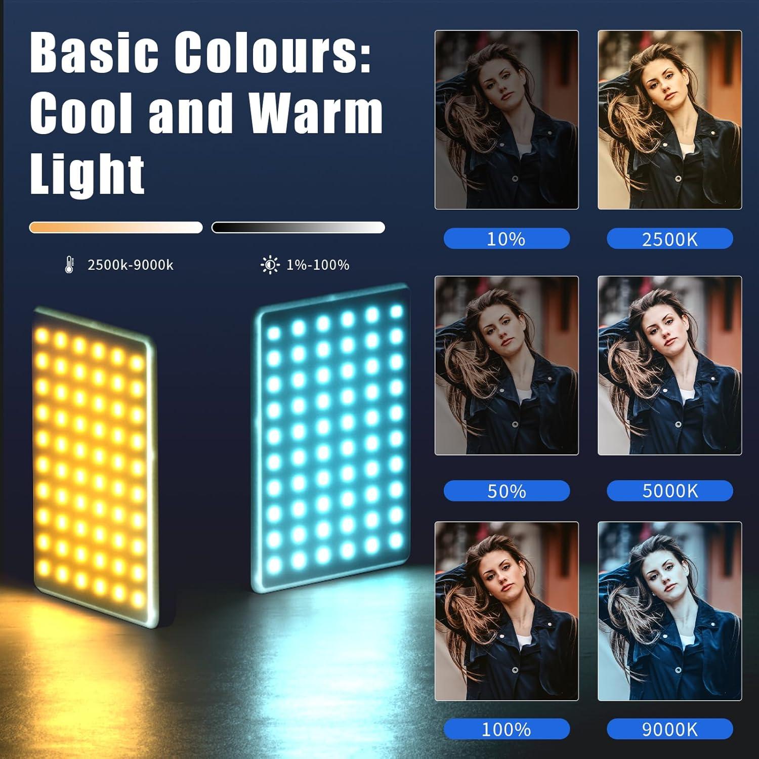 Luz Selfie RGB Youlisn 90 LED Regulable 2500K-8500K