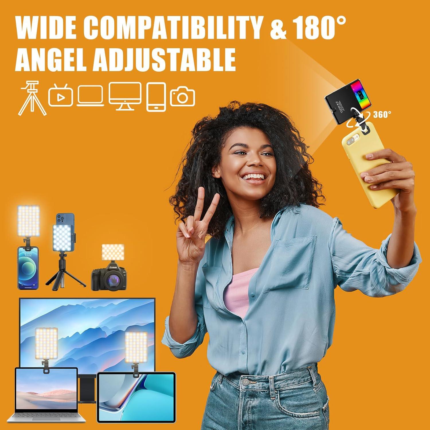 Luz Selfie RGB Youlisn 90 LED Regulable 2500K-8500K