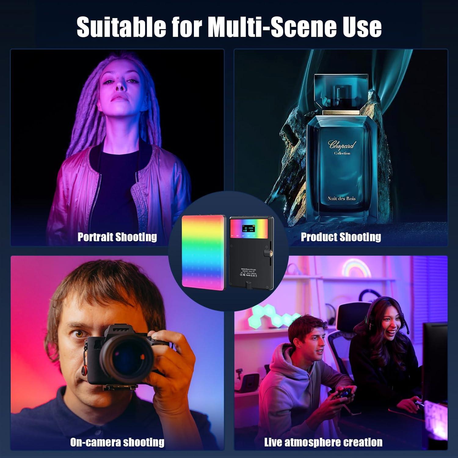 Luz Selfie RGB Youlisn 90 LED Regulable 2500K-8500K