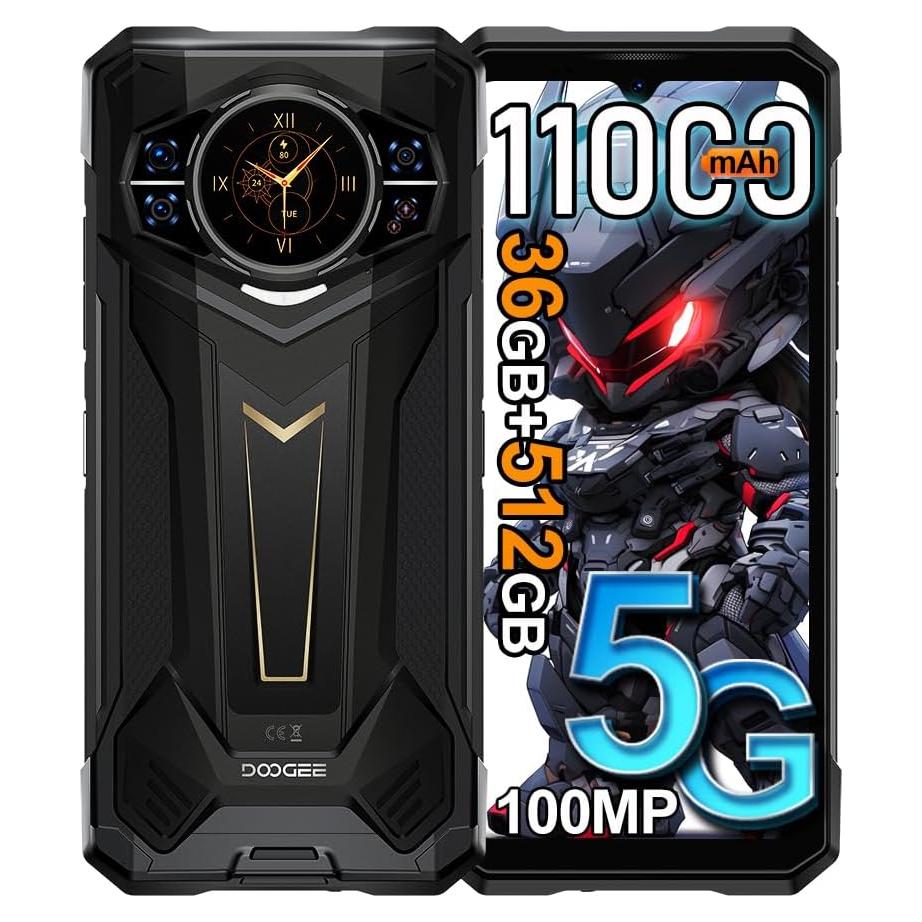 DOOGEE S200 Plus 5G Teléfono Resistente 11000mAh 36GB/512GB