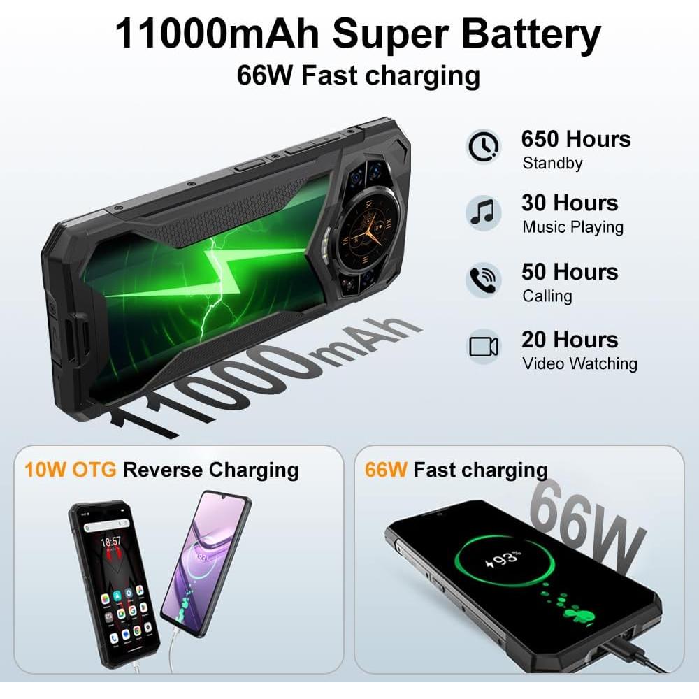 DOOGEE S200 Plus 5G Teléfono Resistente 11000mAh 36GB/512GB