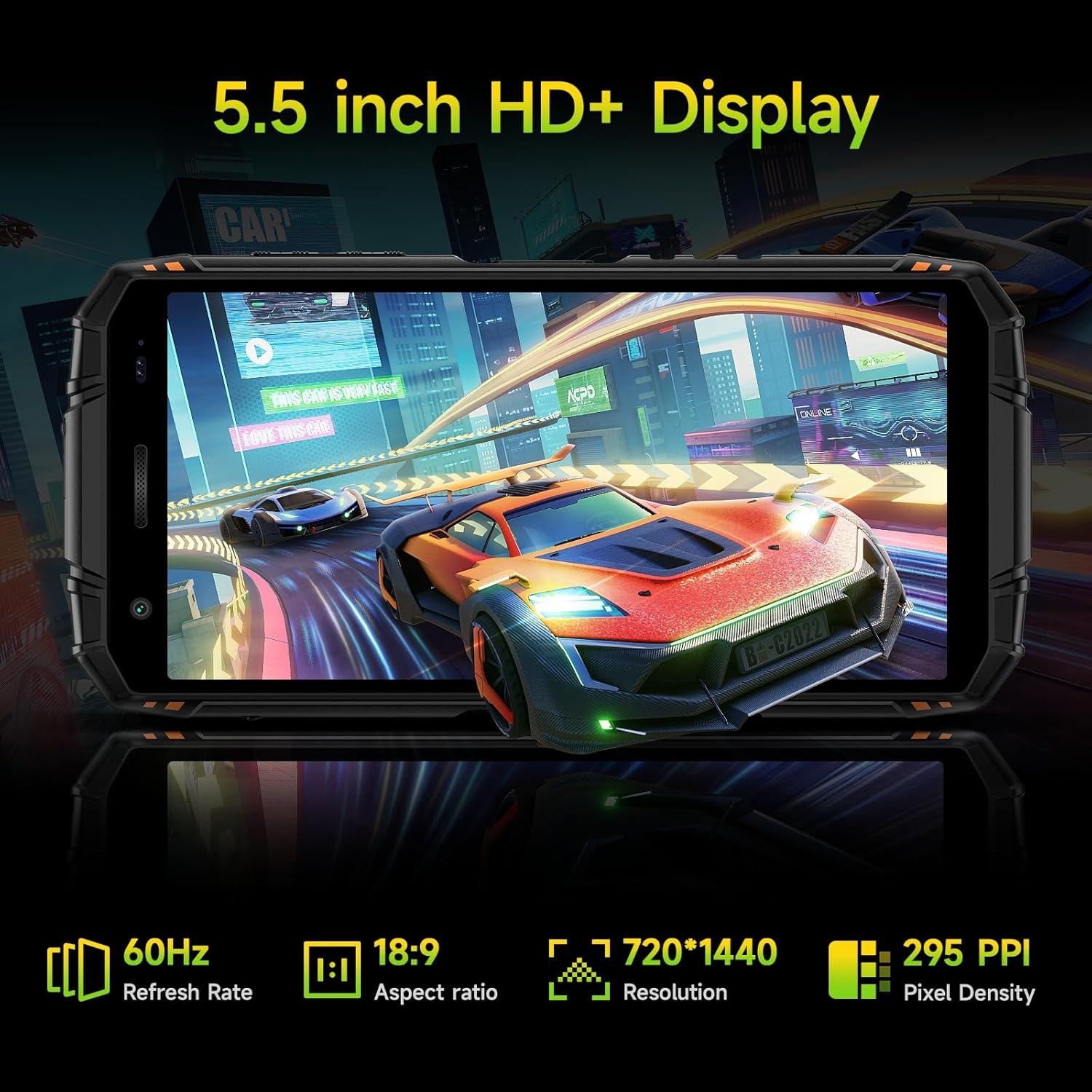 DOOGEE Fire 3 Pro Teléfono Resistente 5.5" 16GB+128GB IP68