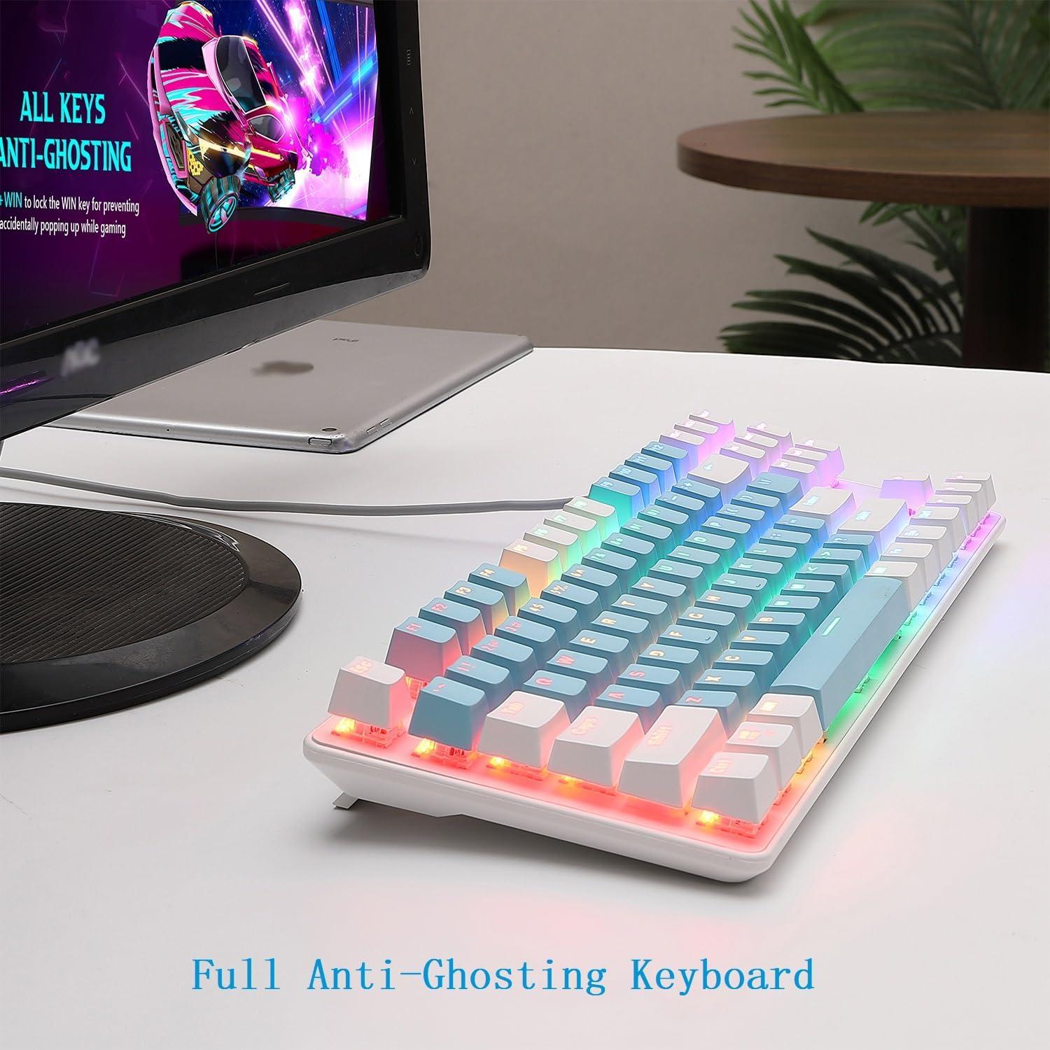 Teclado Mecánico Guangzhoushi JM-USB-JXKBLB LED 5 Colores