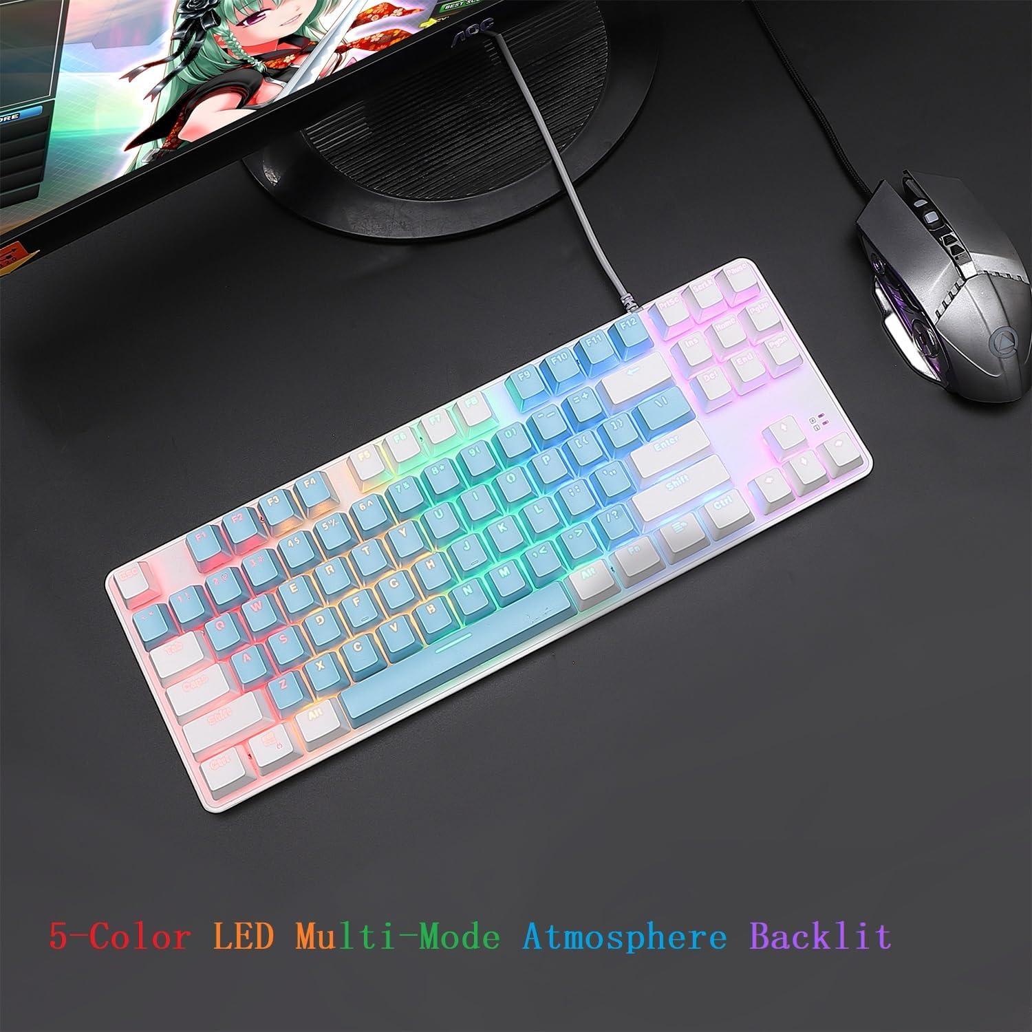 Teclado Mecánico Guangzhoushi JM-USB-JXKBLB LED 5 Colores