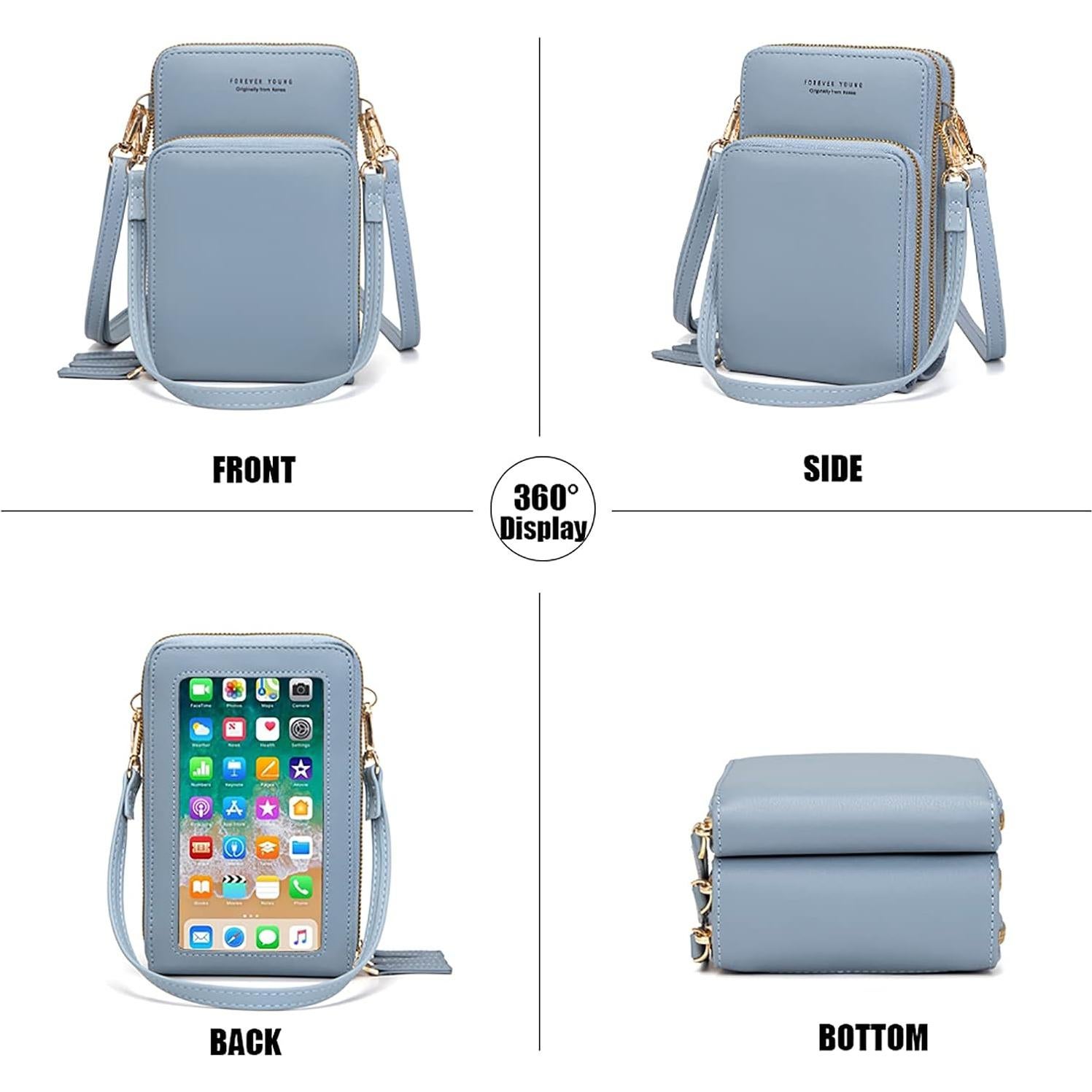 Bolsa Cruzada para Teléfono myfriday con Pantalla Táctil y Bloqueo RFID