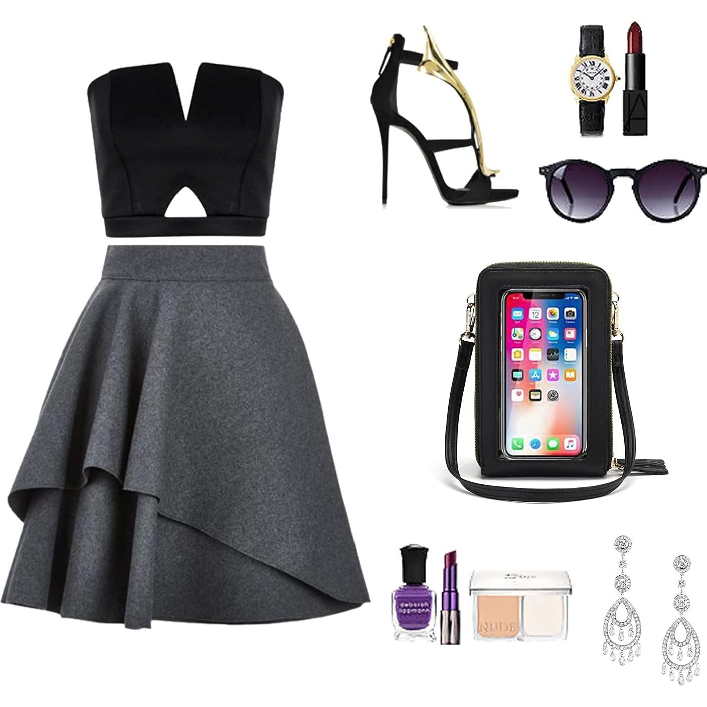 Bolsa Cruzada para Teléfono myfriday con Pantalla Táctil y Bloqueo RFID