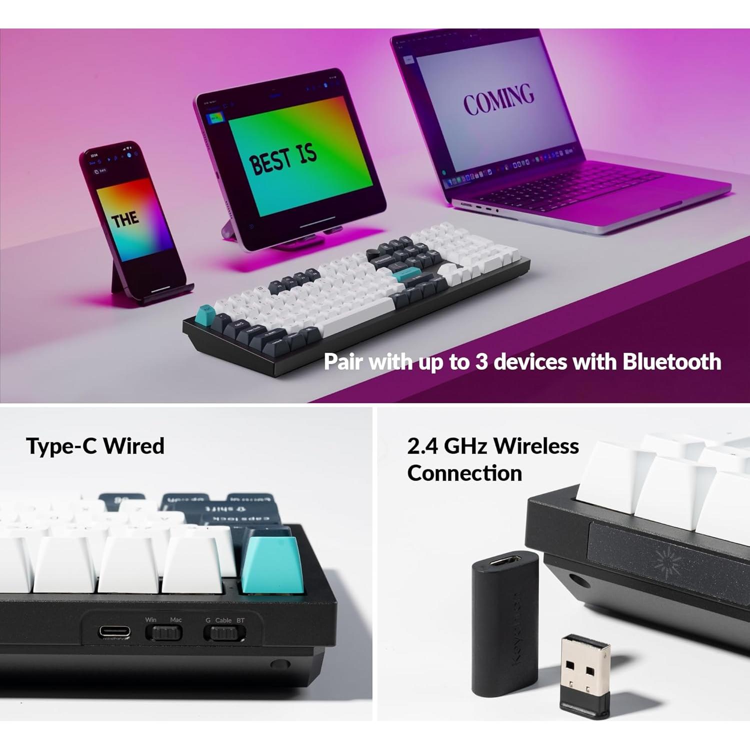 Teclado Mecánico Keychron Q6 Max RGB Inalámbrico USB-C