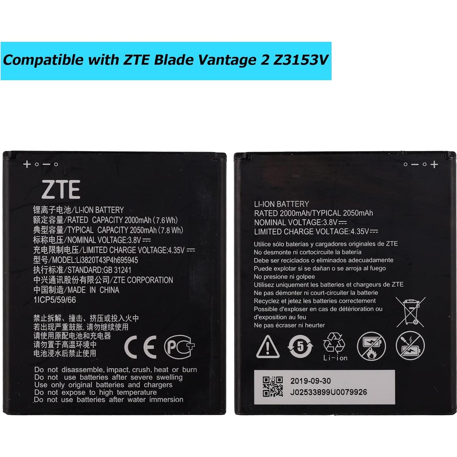 Batería de Reemplazo Li3820T43P4h695945 ZTE Blade Vantage 2