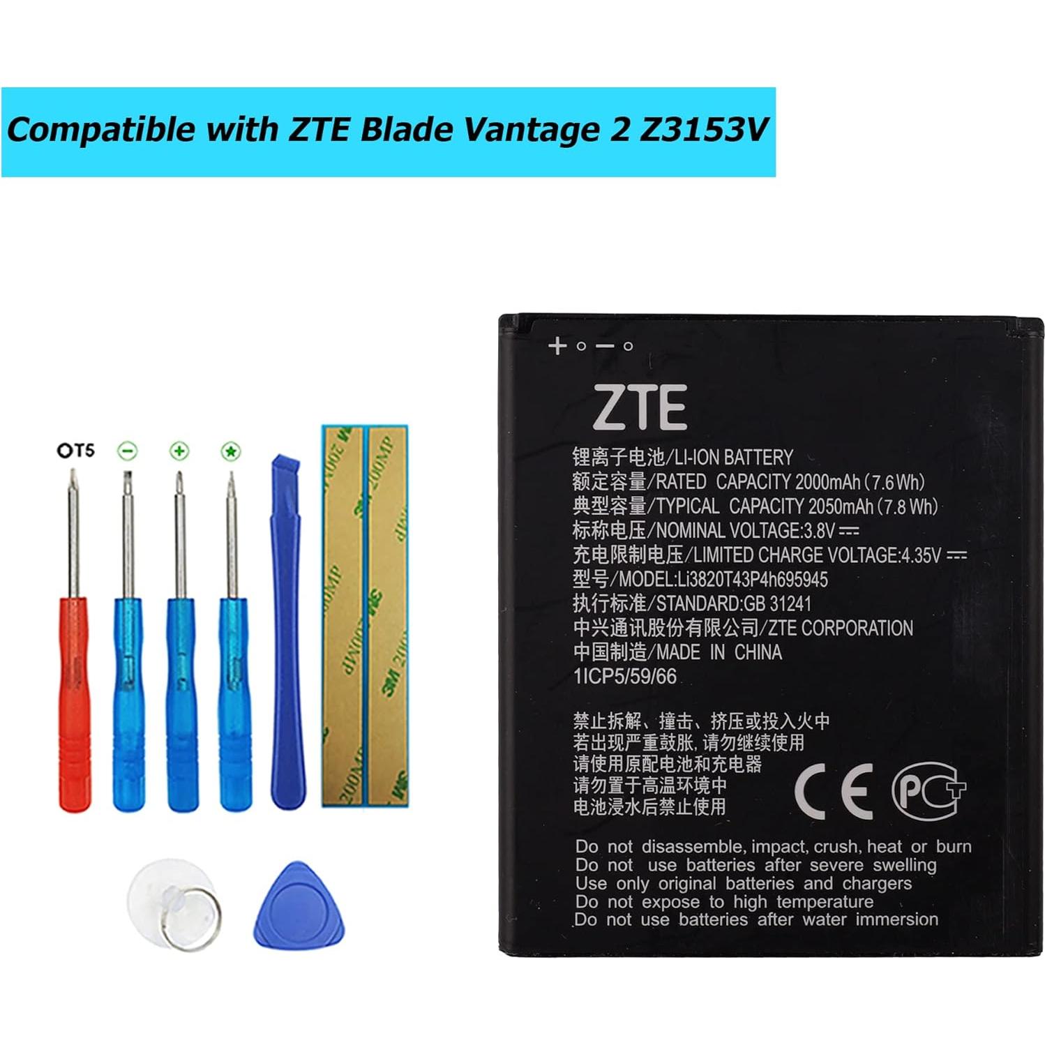 Batería de Reemplazo Li3820T43P4h695945 ZTE Blade Vantage 2
