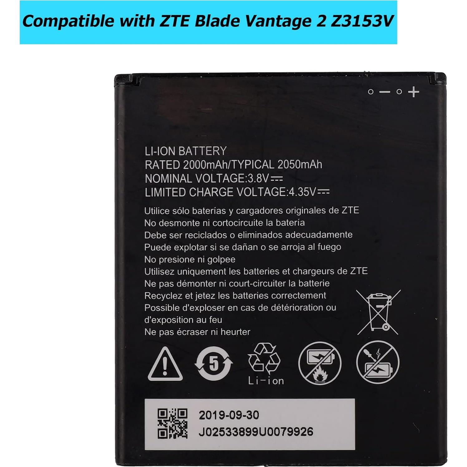 Batería de Reemplazo Li3820T43P4h695945 ZTE Blade Vantage 2