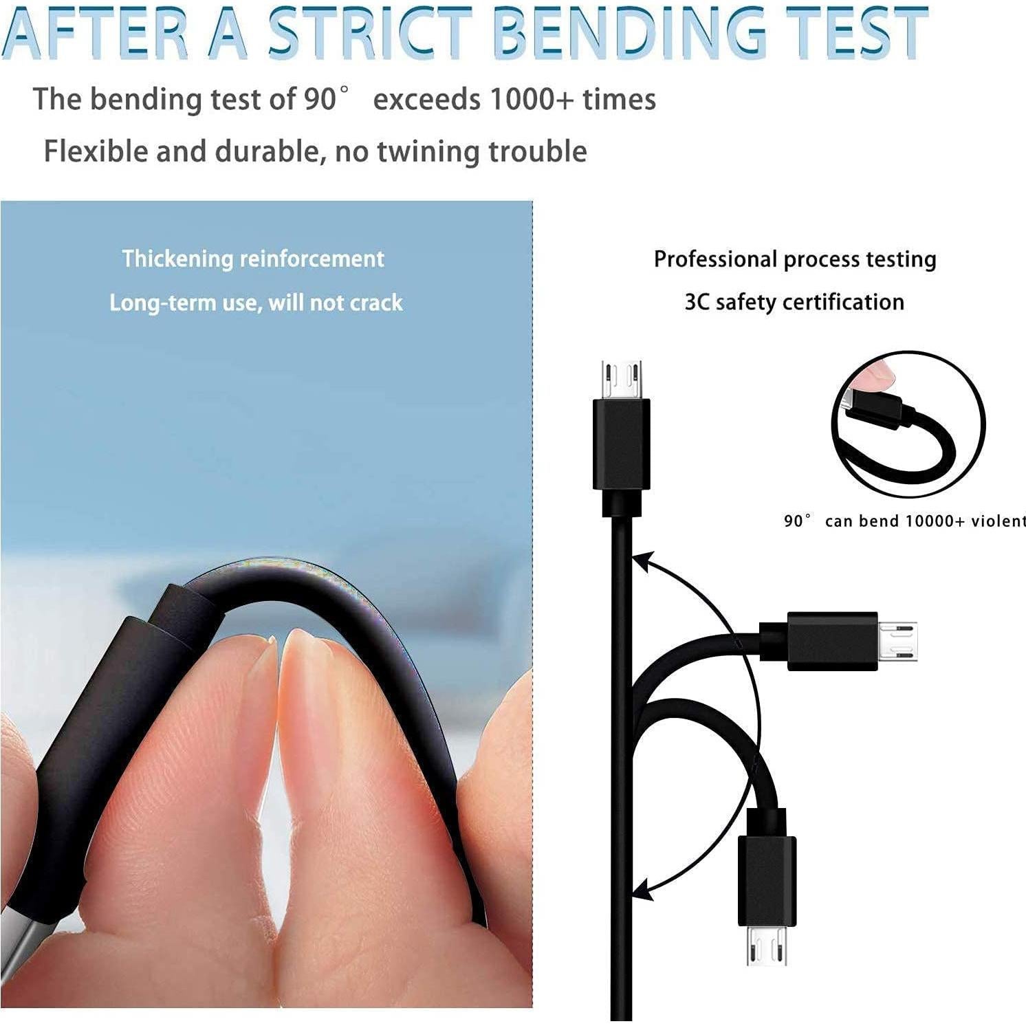 Cargador de pared rápido Micro USB WZHENB 10W 1.52m