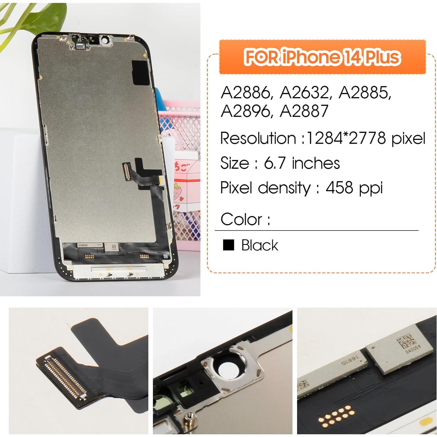 Pantalla LCD Reemplazo para iPhone 14 Plus Arbilato 3D Táctil