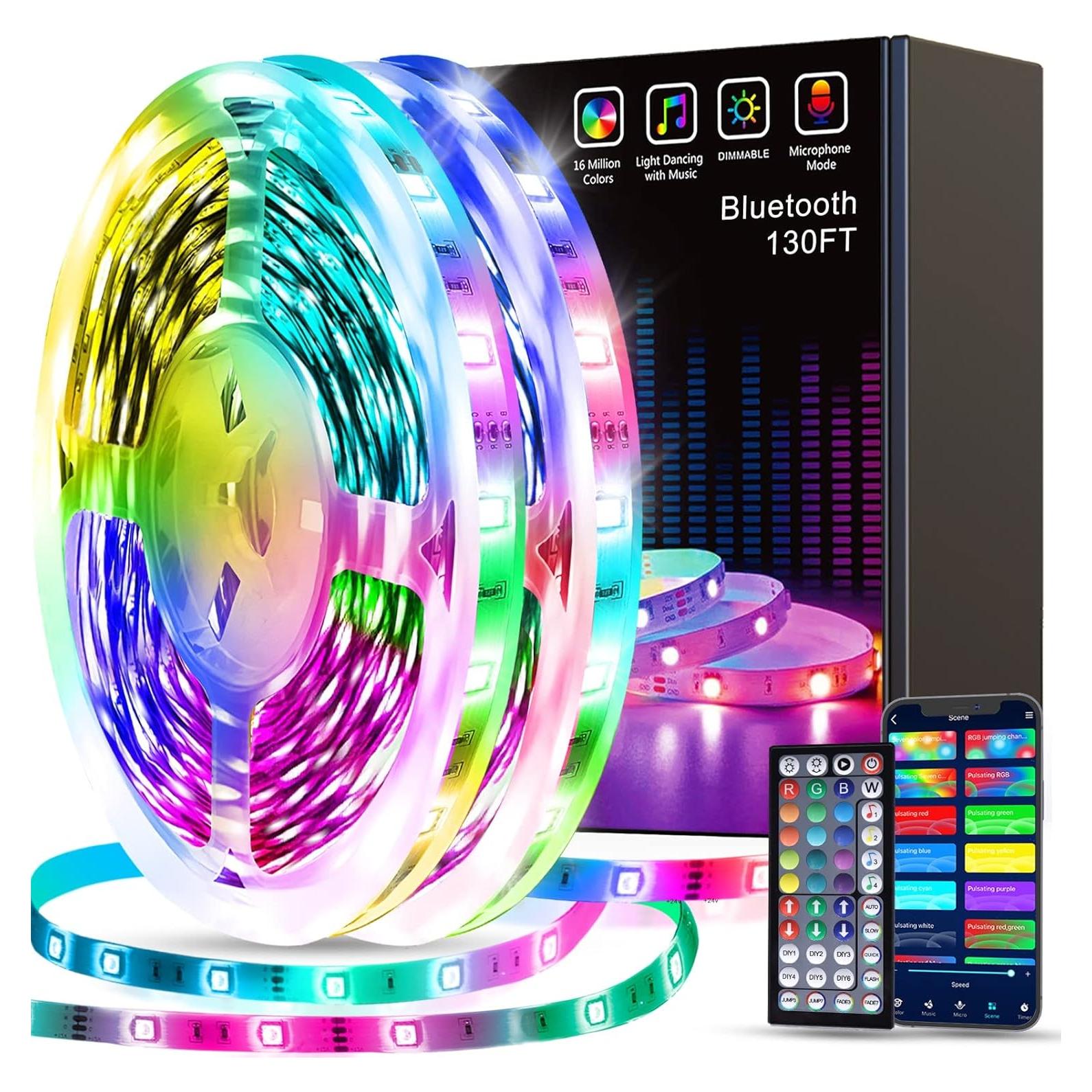 Tira LED Tenmiro 20m RGB Control App Sincronización Música