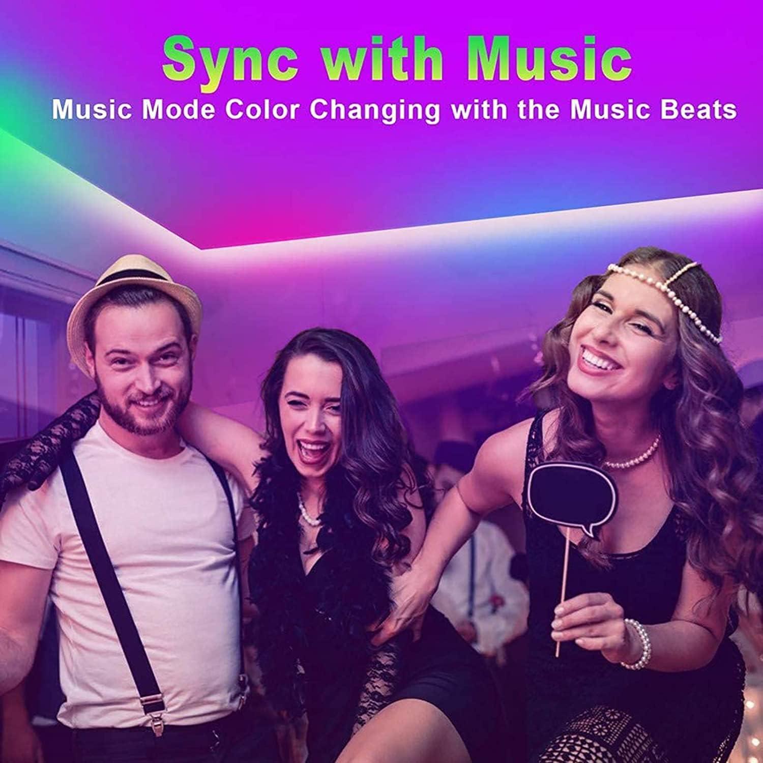 Tira LED Tenmiro 20m RGB Control App Sincronización Música