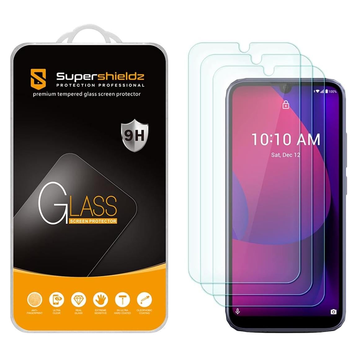 Protector de Pantalla Vidrio Templado Supershieldz CoolPad Suva - 3 Pzas