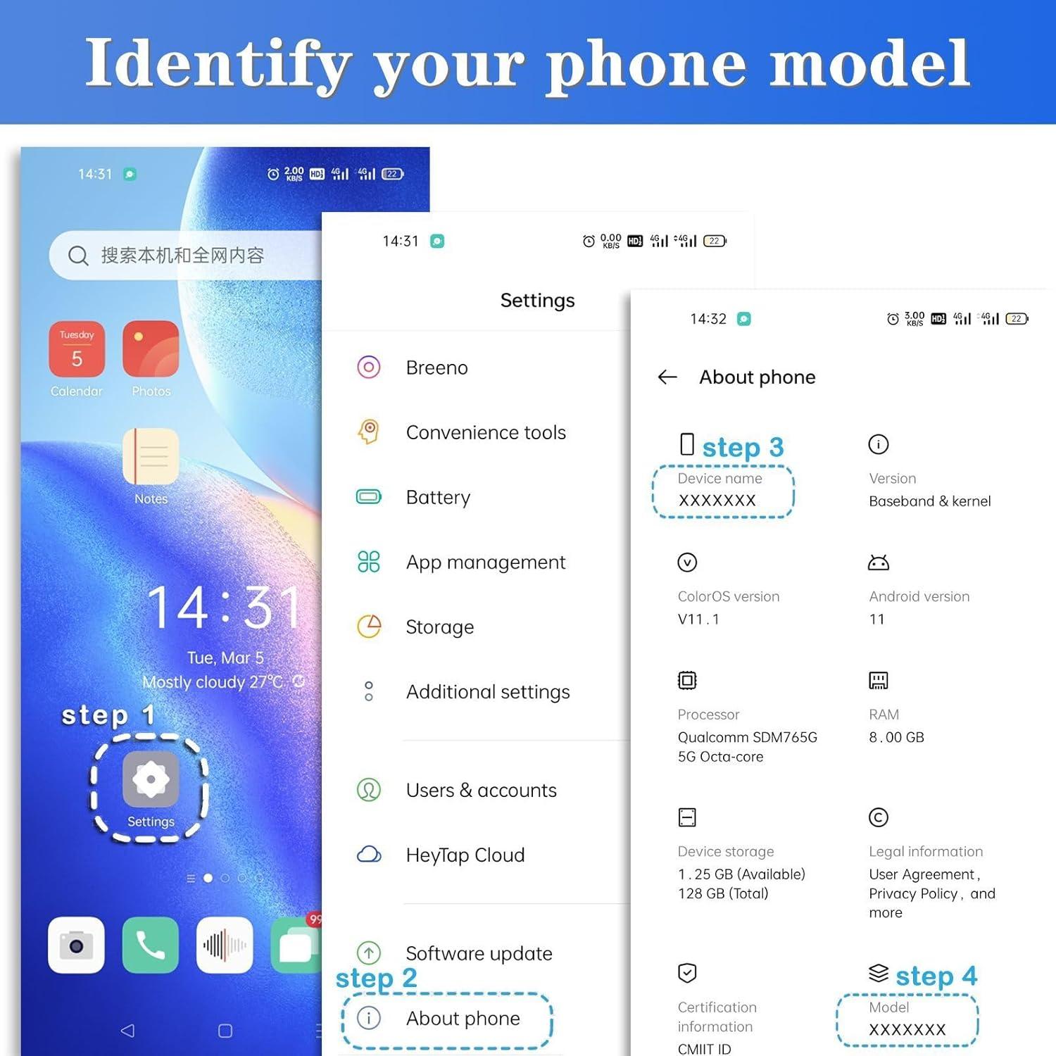 Pantalla LCD Genérica para Tecno Camon 18i CG6 6.6" Negro
