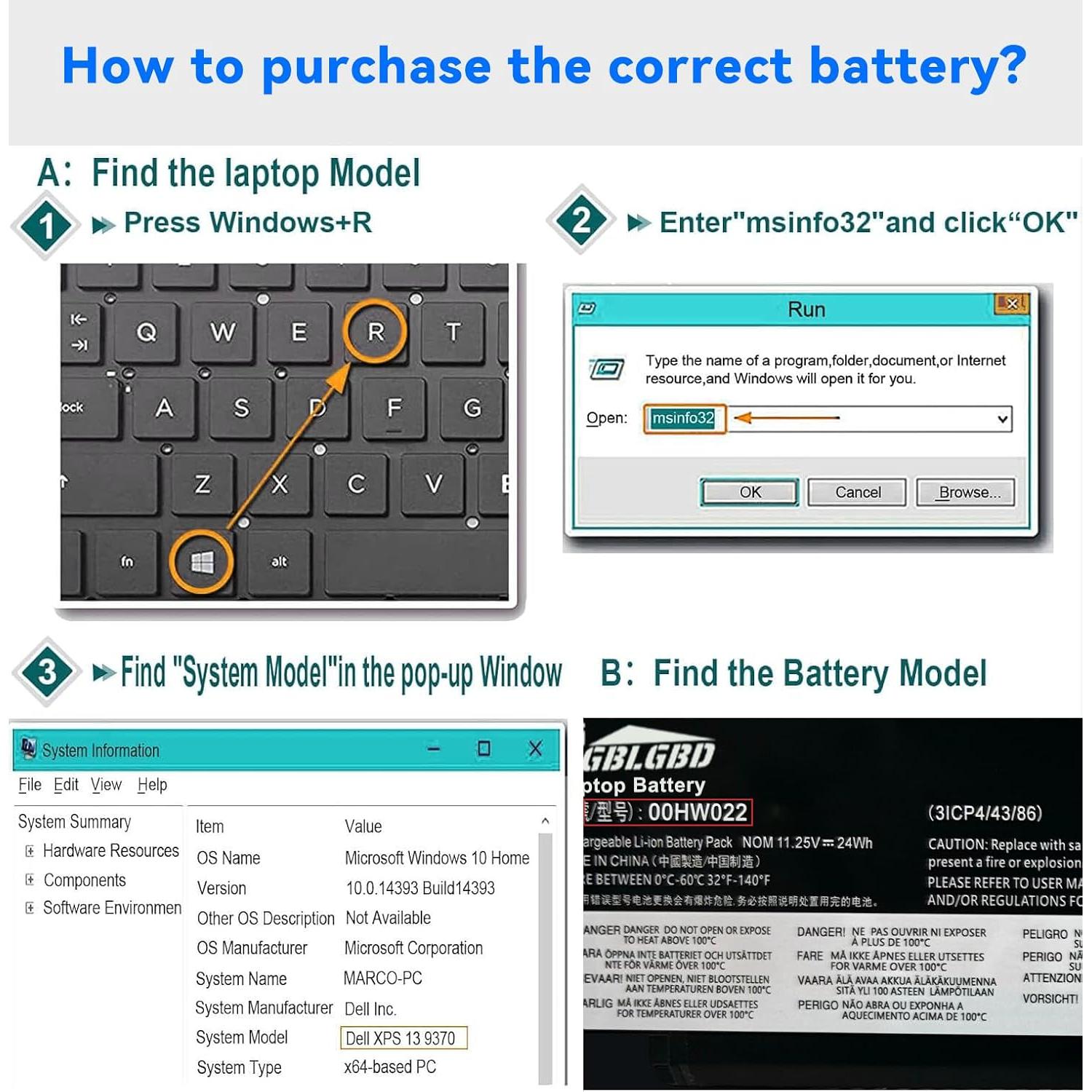 Batería de Laptop Lenovo 00HW022 24Wh 3-Celdas T460s/T470s