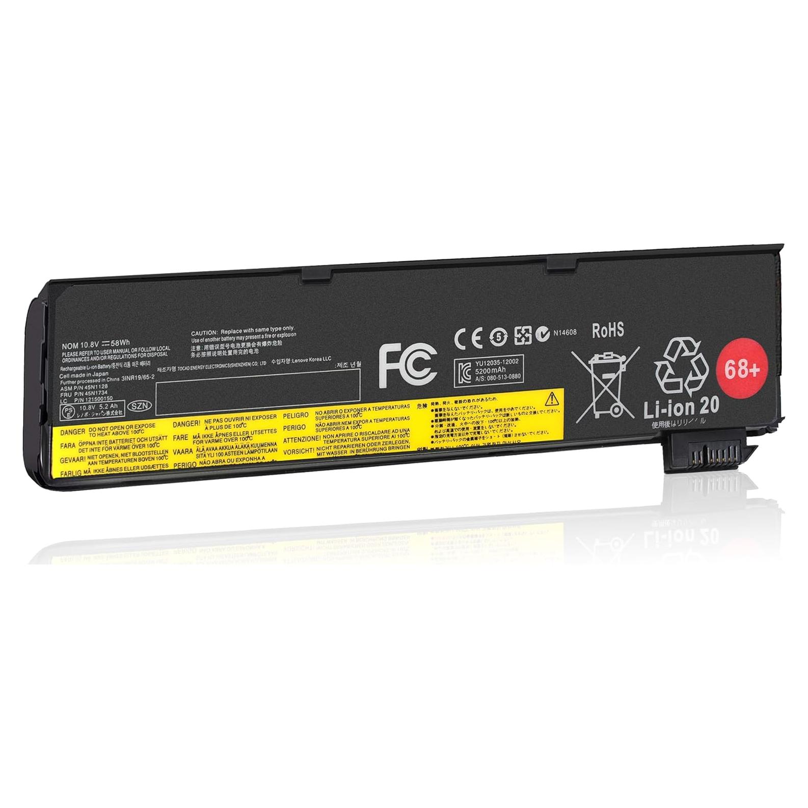 Batería de Reemplazo 58Wh 68+ para Lenovo ThinkPad T440 T450