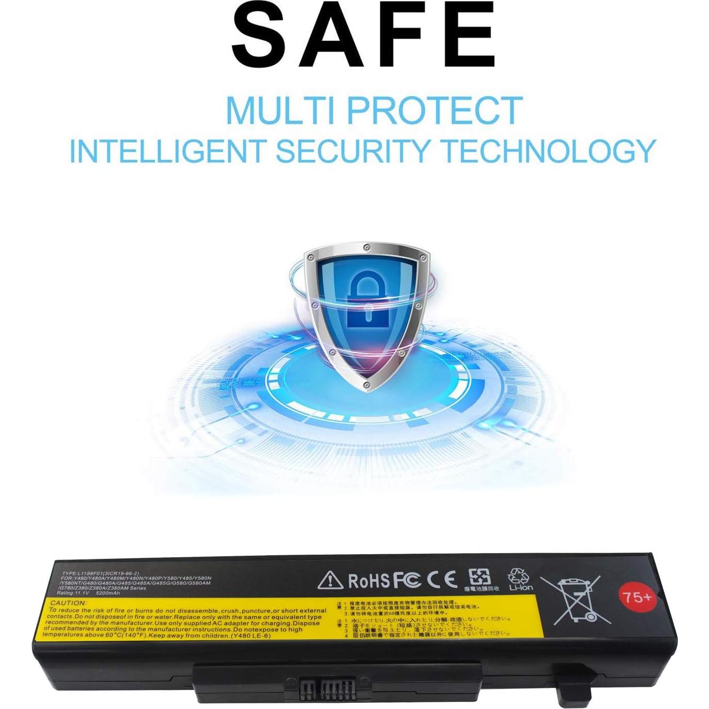 Batería de Laptop Li-ion 5200mAh Gomarty para Lenovo