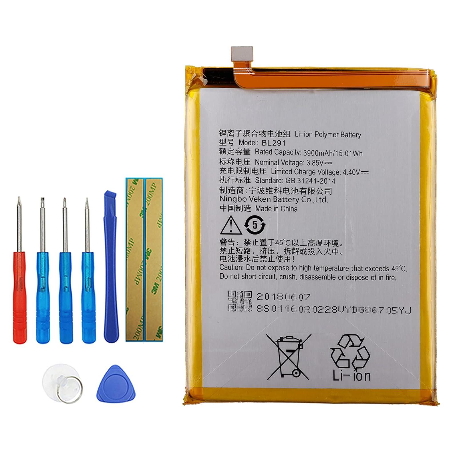 Batería de Reemplazo BL291 Lenovo A5 L18011 3900mAh