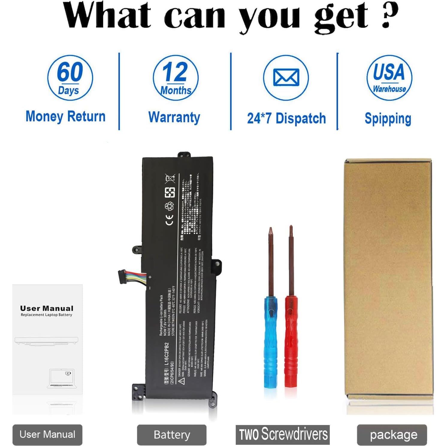 Batería Lenovo IdeaPad 330 320 L16M2PB2 7.6V 30Wh 3 celdas